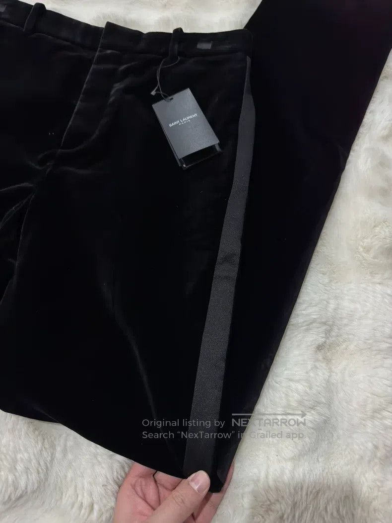 Saint Laurent Paris Saint Laurent Paris Velvet Smoking Trousers Size US 30 / EU 46 - 9 Thumbnail