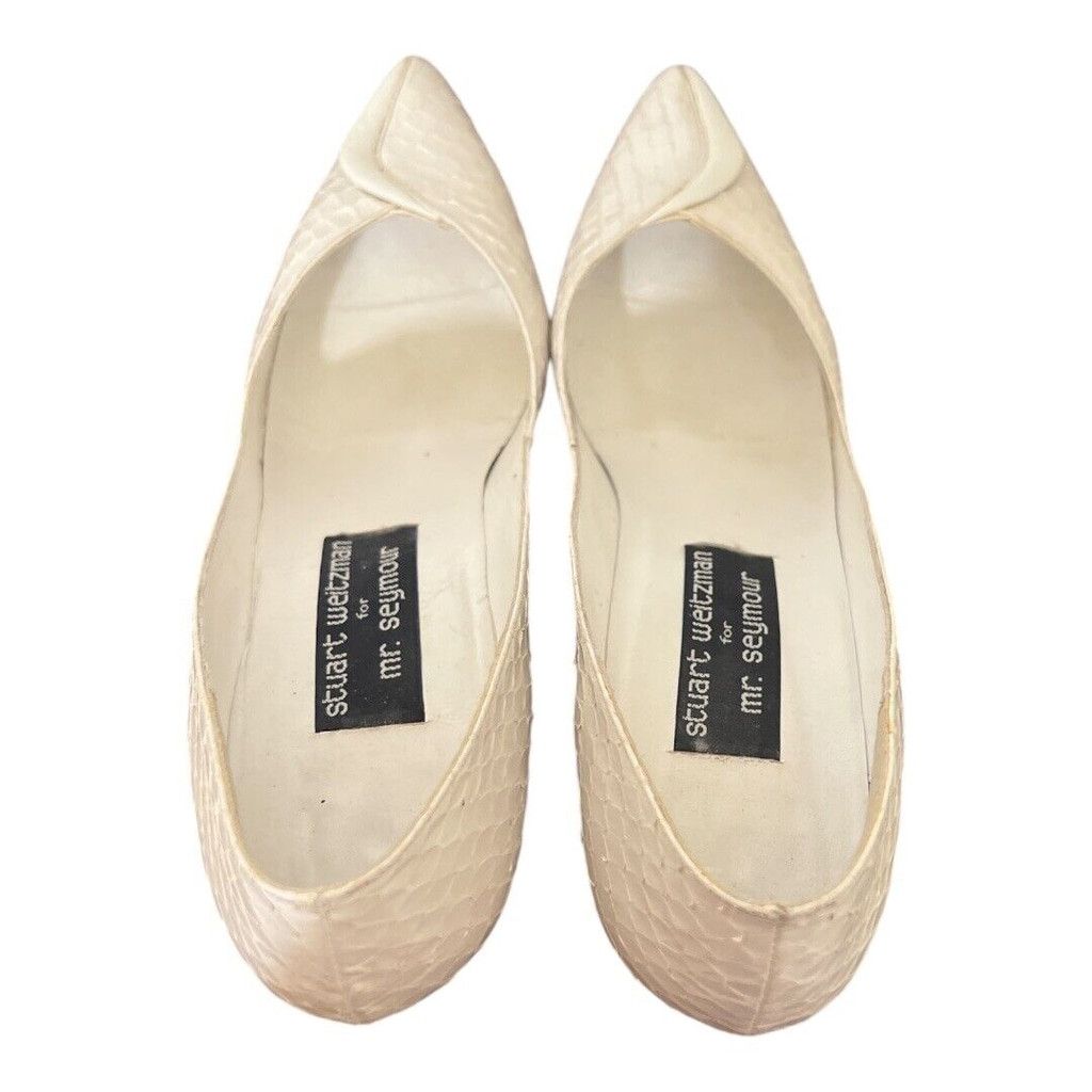 Other Vintage Stuart Weitzman snakeskin heels 8.5 Size US 8.5 / IT 38.5 - 5 Thumbnail