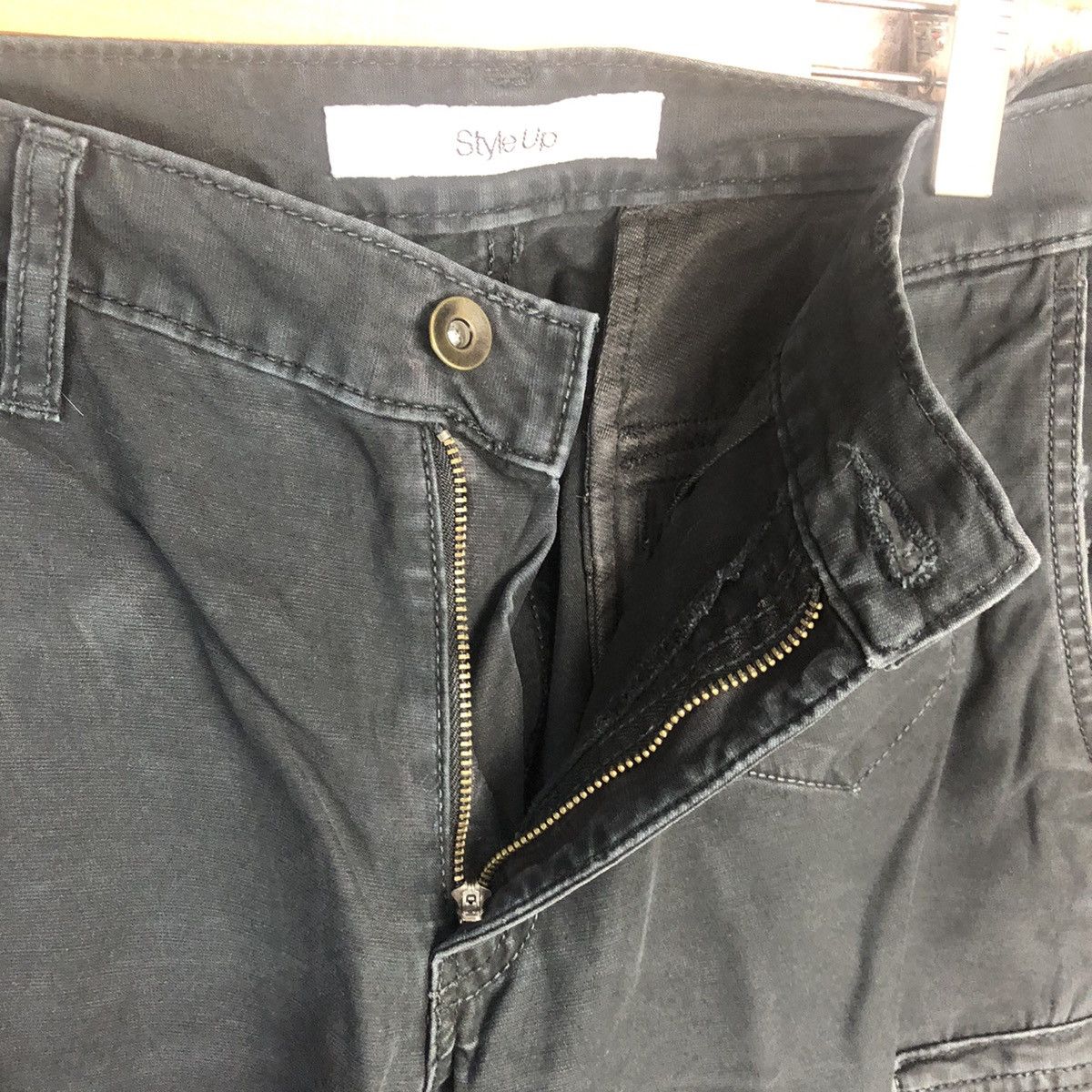 Japanese Brand Style Up japan utility Black Cargo Multipocket Pants #A92 Size US 30 / EU 46 - 15 Thumbnail