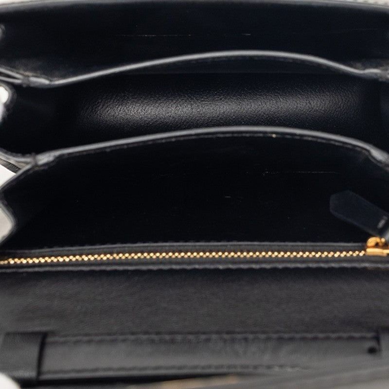 Celine Celine Leather Classic Box Small Shoulder Bag Black Size ONE SIZE - 4 Thumbnail