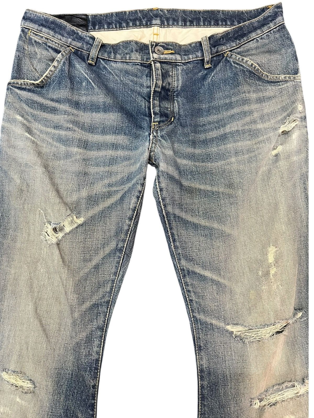 Kazuyuki Kumagai Attachment Vintage Attachment By Kazuyuki Kumagai Curve Leg Flare Denim Size US 36 / EU 52 - 2 Thumbnail