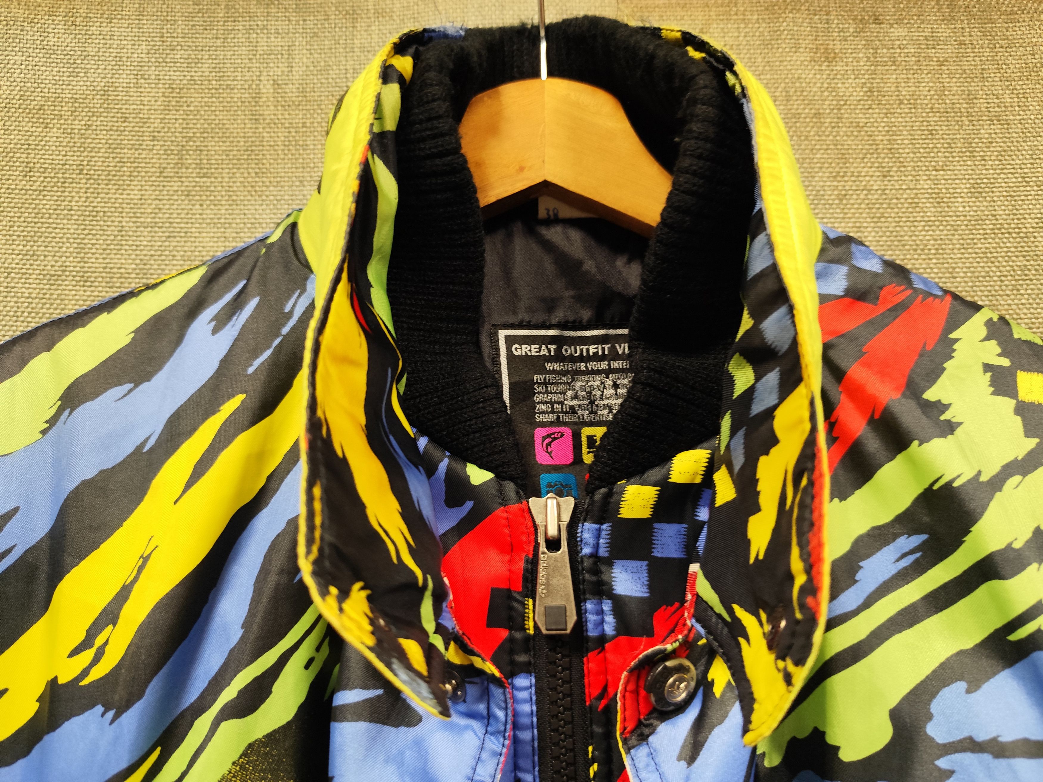 Adidas Vintage 90s Adidas Colourful Ski Winter Jacket Size US M / EU 48-50 / 2 - 8 Thumbnail