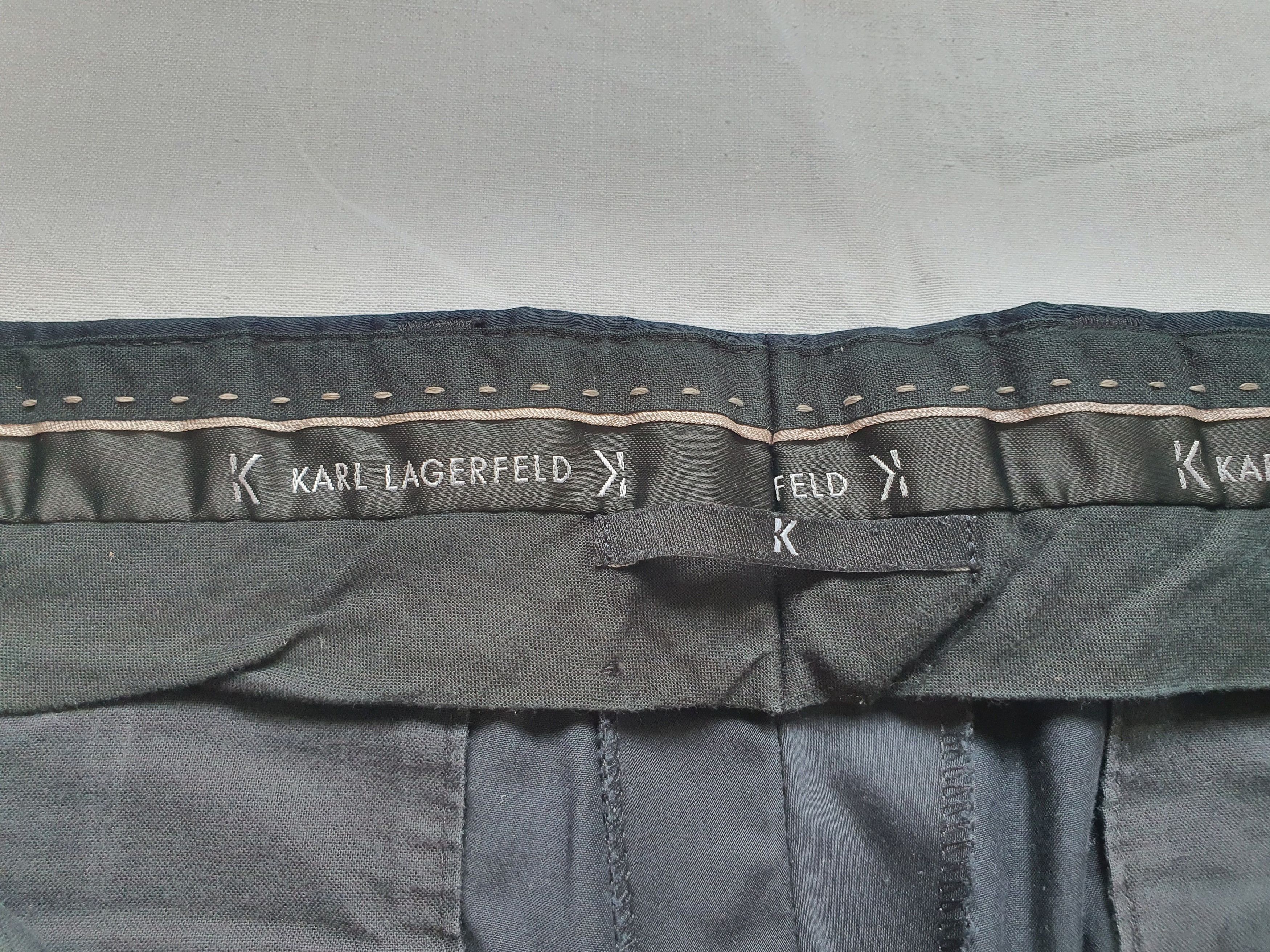 Karl Lagerfeld Smart Dress Trousers Pants - Navy, Cotton - Sz EU 48, W32 Size 38R - 5 Thumbnail