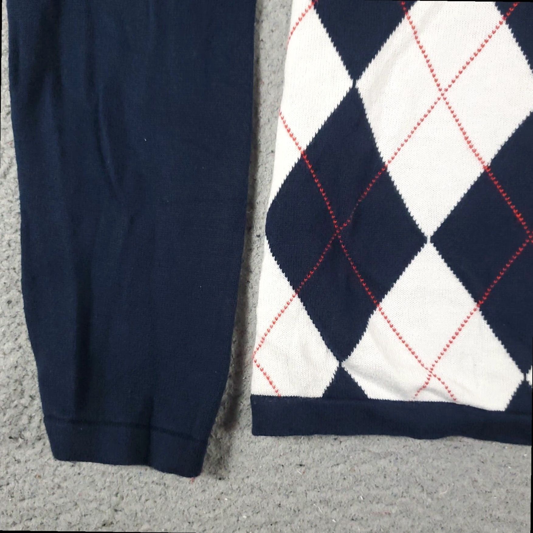 Tommy Hilfiger Tommy Hilfiger Argyle Sweater Women's Medium Blue Pullover Size M / US 6-8 / IT 42-44 - 3 Thumbnail