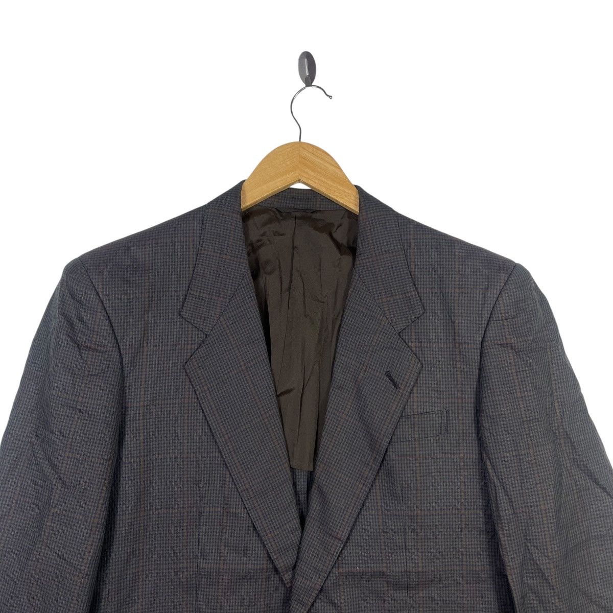 Balenciaga Vintage Balenciaga Paris Small Check Wool Blazer Jacket Size 38R - 2 Thumbnail