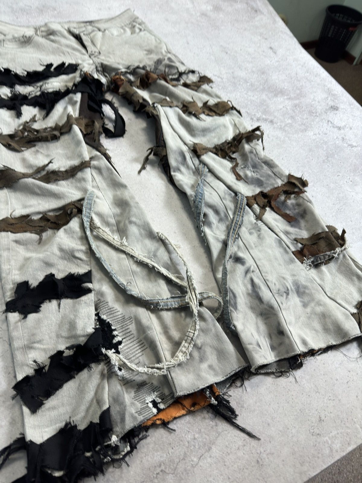 Japanese Brand Avant-Garde Bandage Bootcut Flare Rick Owen’s Style Pants Size US 30 / EU 46 - 4 Thumbnail