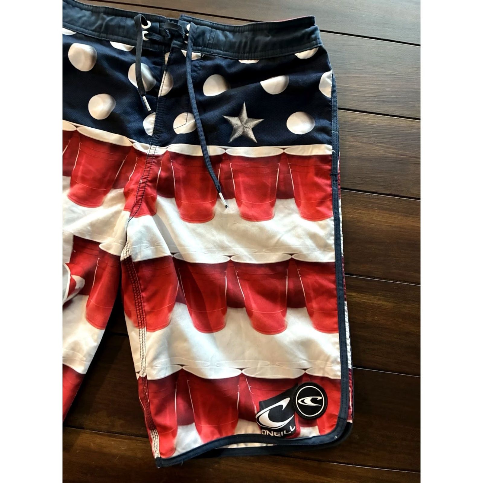 O'Neill O'Neill Boardshorts Mens 30 Swim Trunks Shorts Multicolor Solid Drawstring Outdoor 2000s Mens Size US 30 / EU 46 - 4 Thumbnail