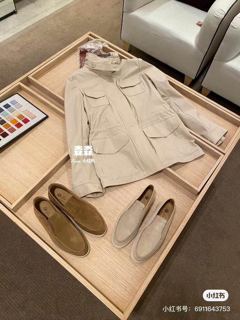 Loro Piana LORO PIANA Classic khaki traveler four pocket jacket for w Size L / US 10 / IT 46 - 8 Thumbnail