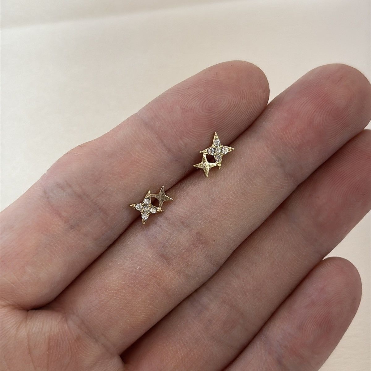 Other Small Tiny CZ Star Stud Earrings for Men Women Size ONE SIZE - 5 Thumbnail