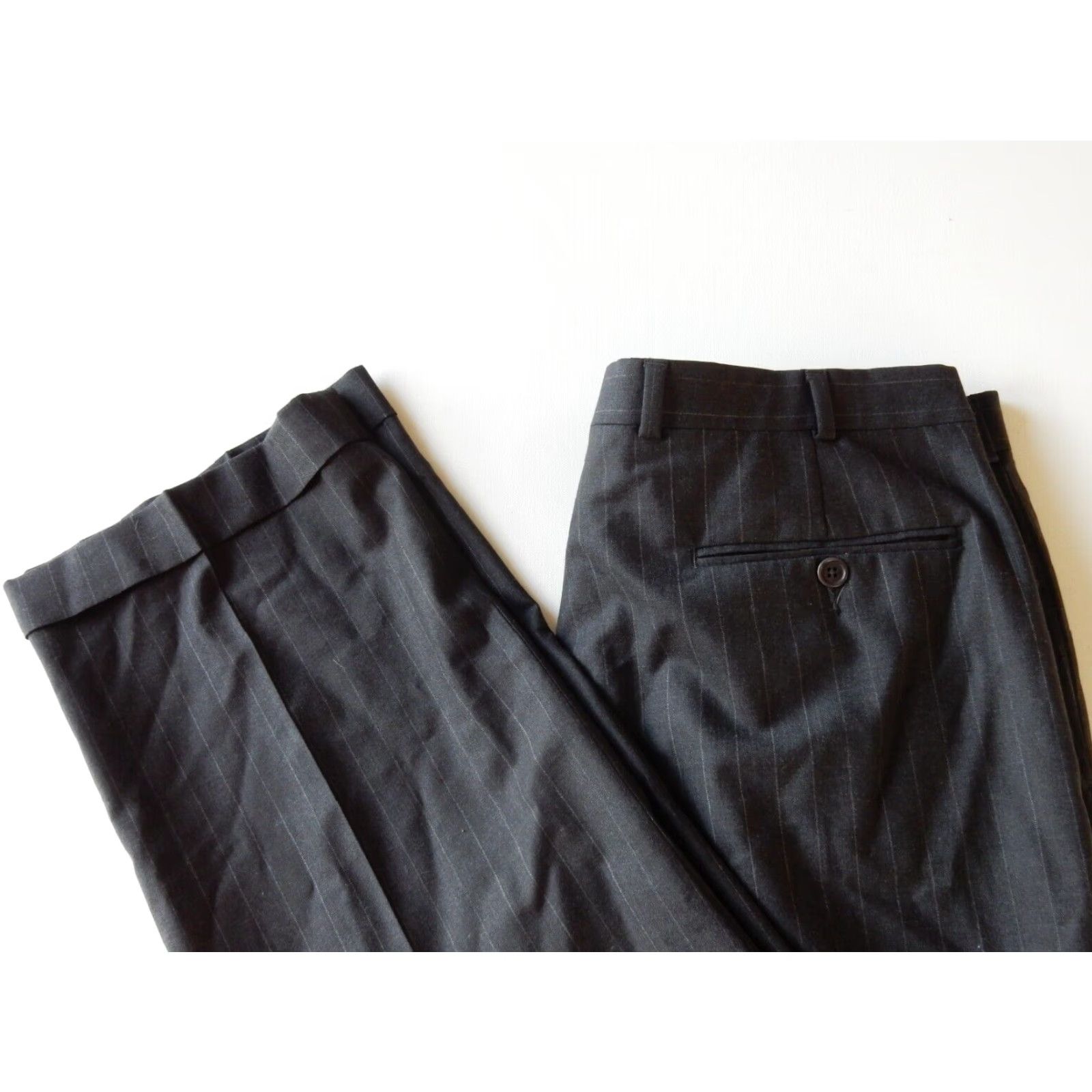 Brooks Brothers VINTAGE Brooks Brothers Men's Suit 2 Piece Gray Wool 45L Regular Pants 36x32 Mens Size 48R - 6 Thumbnail