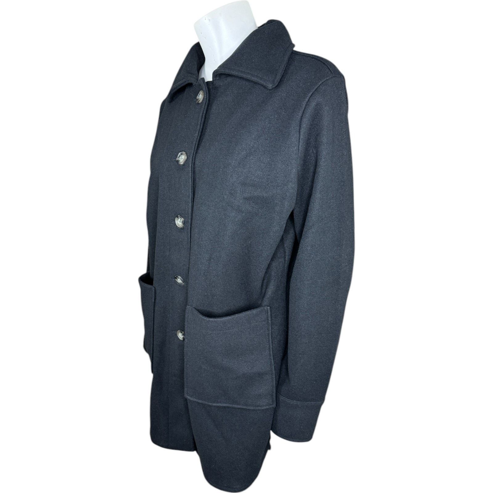 Other Encore by Idina Menzel Double Face Jacket Black Small Size S / US 4 / IT 40 - 7 Thumbnail