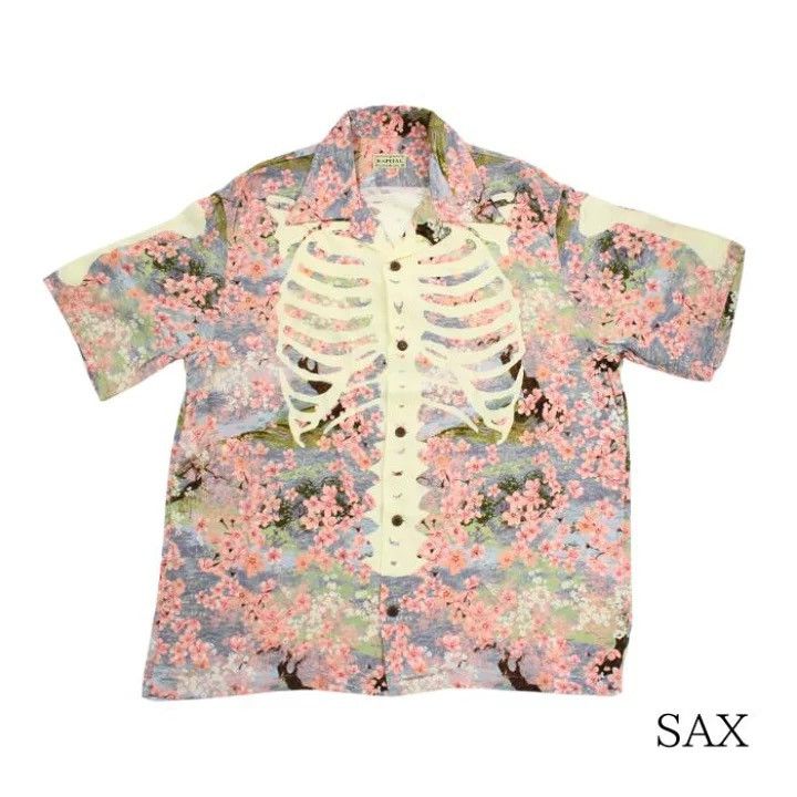 Kapital Kapital Bone cherry blossoms rayon aloha shirts size 4 Size US XL / EU 56 / 4 - 1 Thumbnail