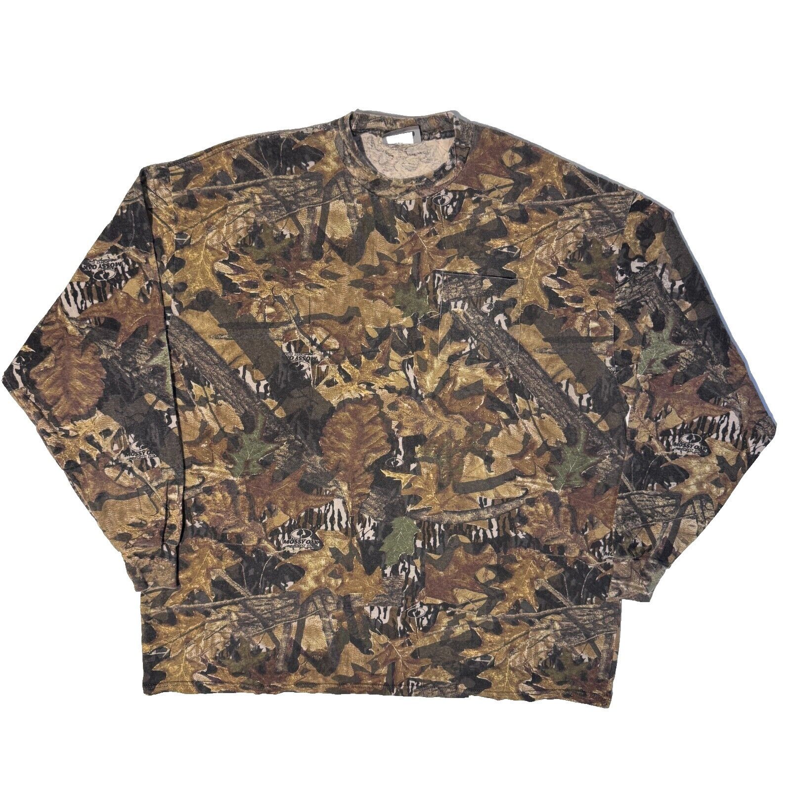 Jerzees Vintage Jerzees Outdoor Mossy Oak Camo Long Sleeve Tshirt - Size US XXL / EU 58 / 5 - 1 Thumbnail