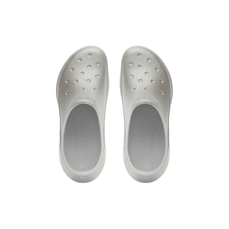 Balenciaga × Crocs o1tr1nto0426 Crocs™ Mule in Silver Size US 7 / IT 37 - 6 Thumbnail