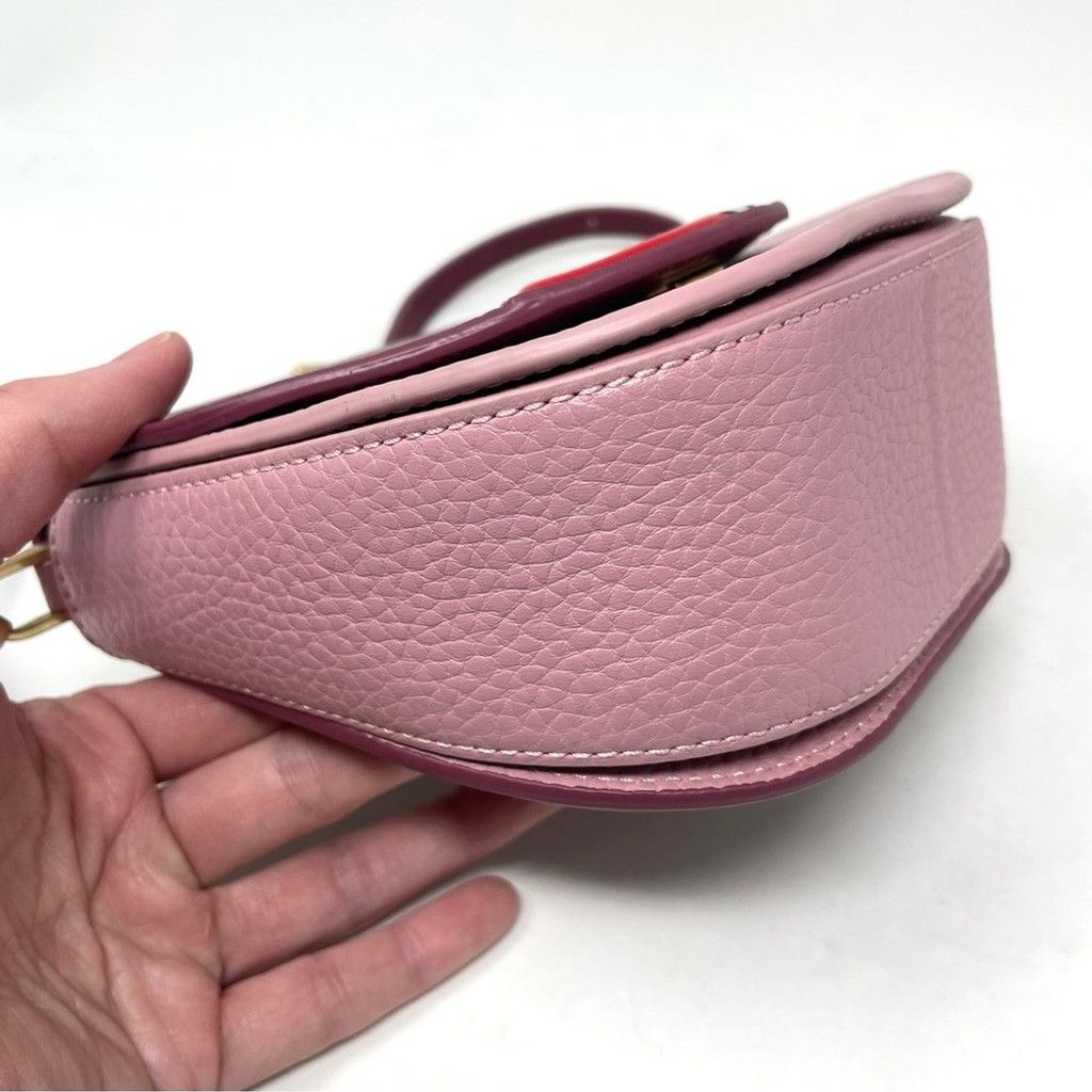 Other Lulu Guinness Small Leather Colorblock Pink Lip Shoulder Bag Size ONE SIZE - 7 Thumbnail