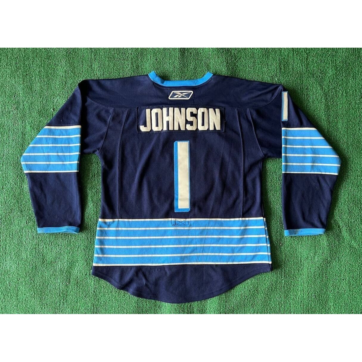 image of Reebok VTG 2011 Winter Classic Pittsburgh Penguins Johnson 1 in Blue, Men's (Size XL)