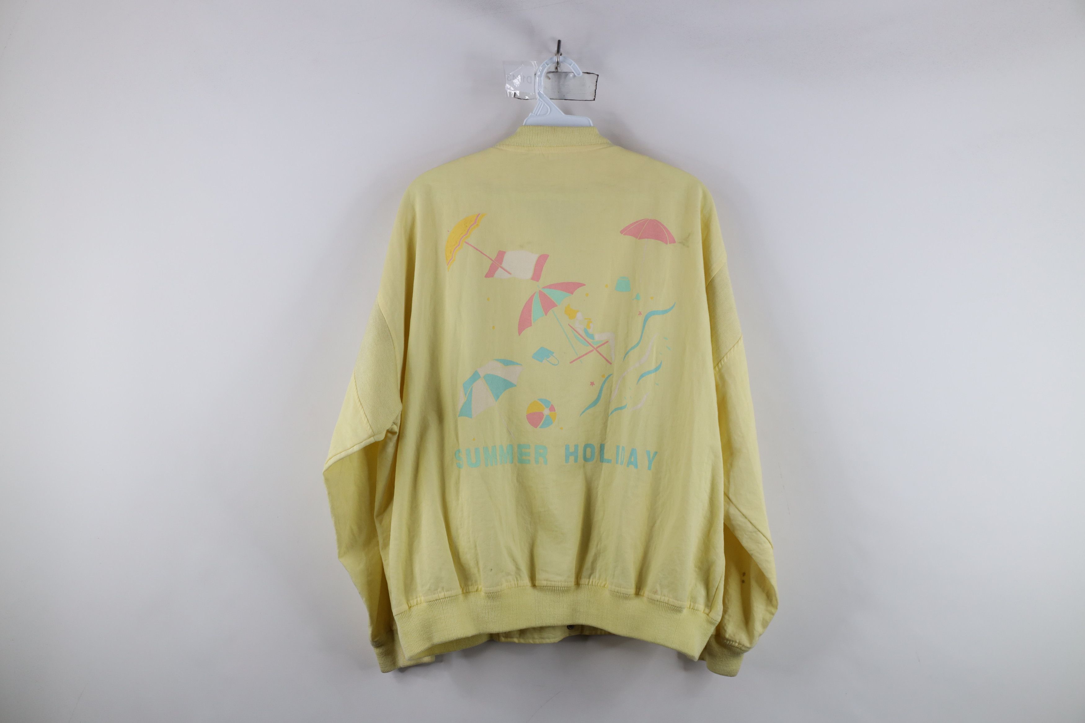 Vintage Vintage 80s 90s Streetwear Pastel Beach Bomber Jacket Size L / US 10 / IT 46 - 14 Thumbnail