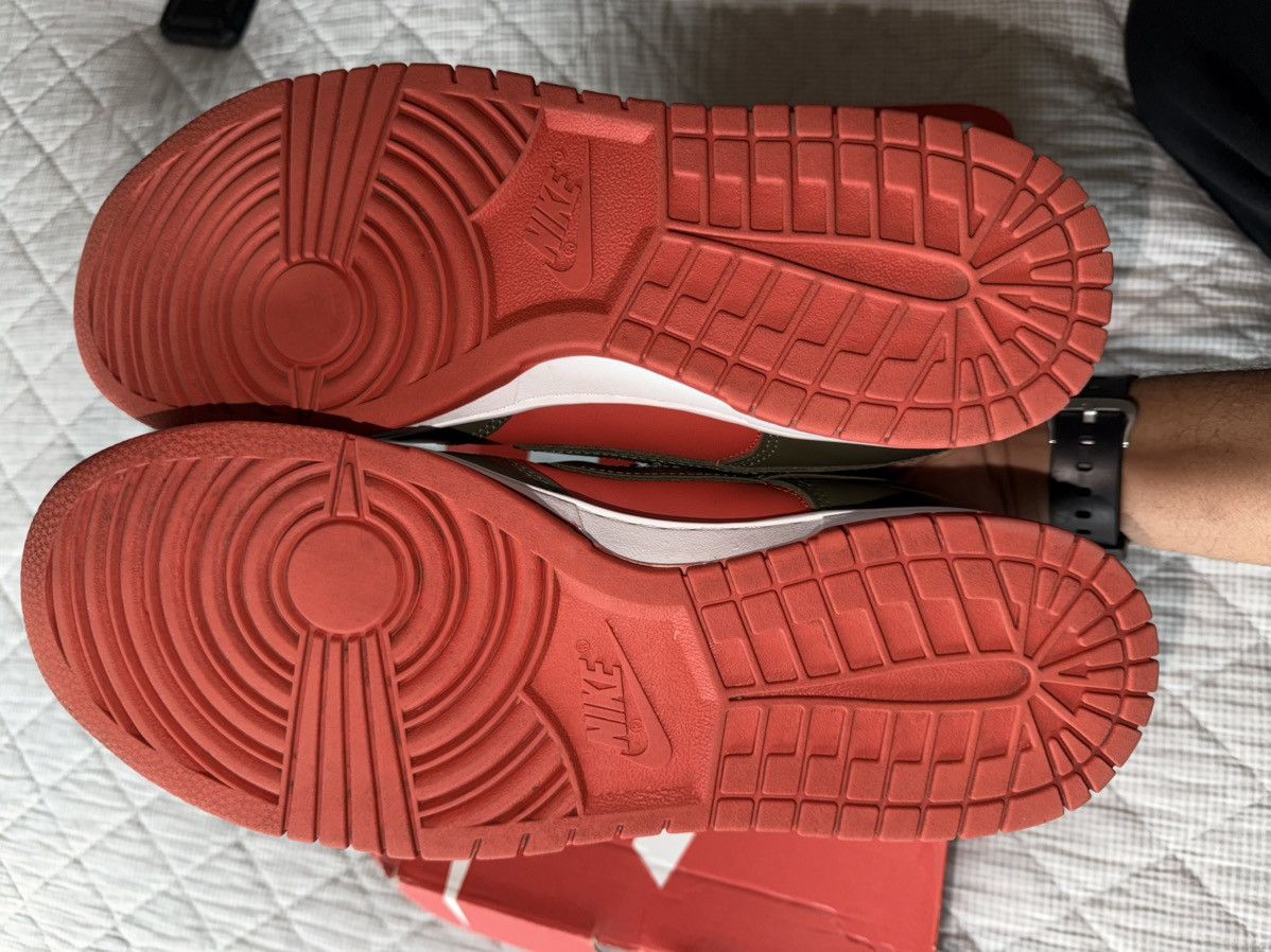 Nike Nike Dunk Low ‘ Mystic Red Cargo Khaki ’ Size US 11 / EU 44 - 5 Thumbnail