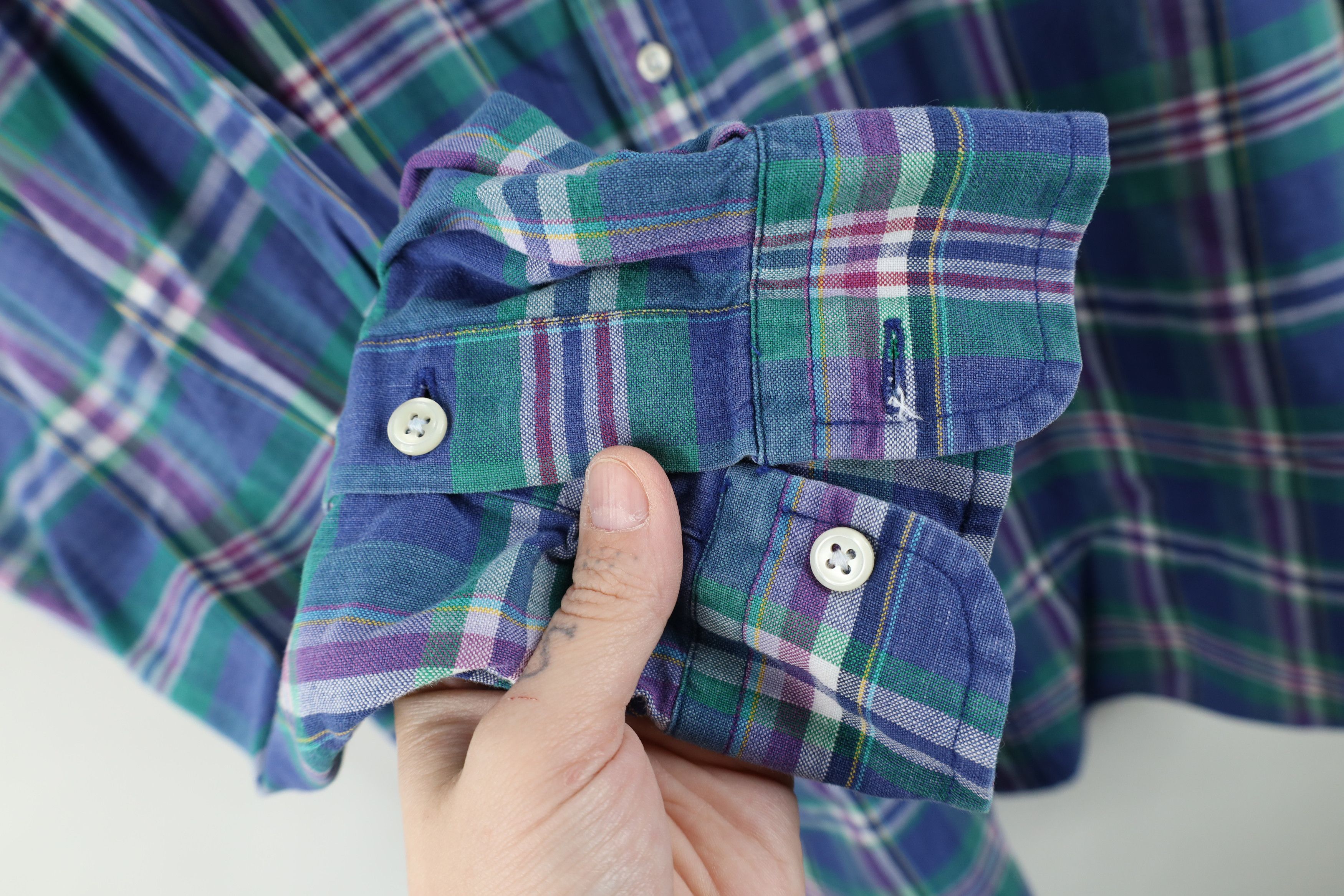 Ralph Lauren Vintage 90s Ralph Lauren Plaid Collared Button Down Shirt Size US XL / EU 56 / 4 - 7 Thumbnail
