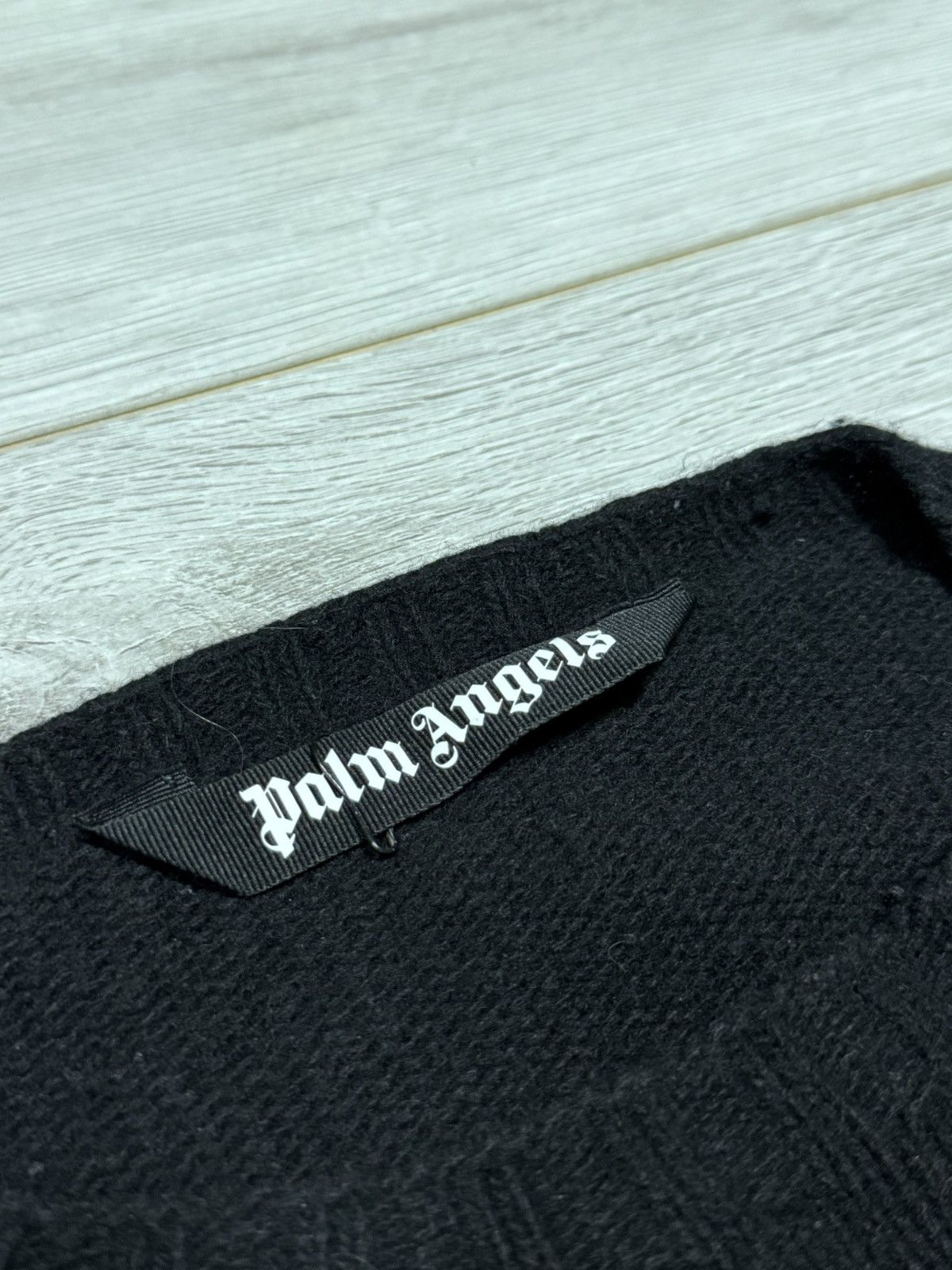 Palm Angels Palm Angels vintage spell out sweater big logo Size US XL / EU 56 / 4 - 4 Thumbnail