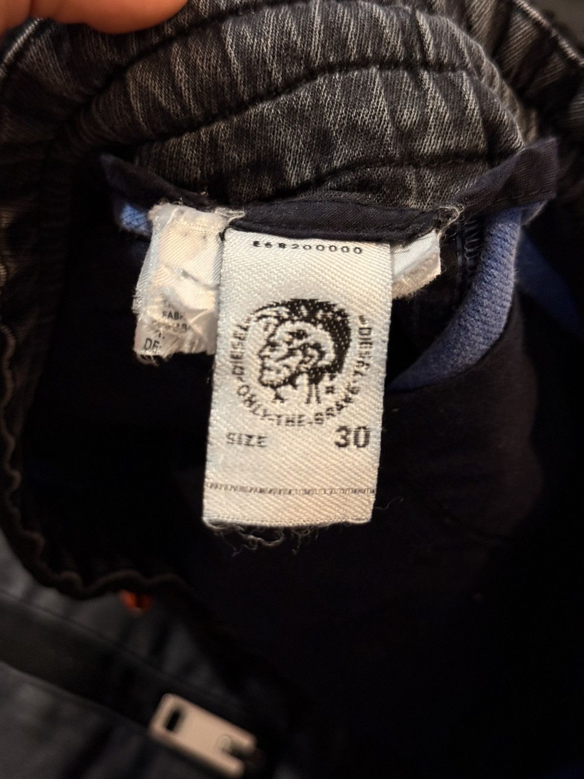 Diesel Vintage Rare Archive Diesel Denim + Sweatpants Hybrid Size US 30 / EU 46 - 7 Thumbnail