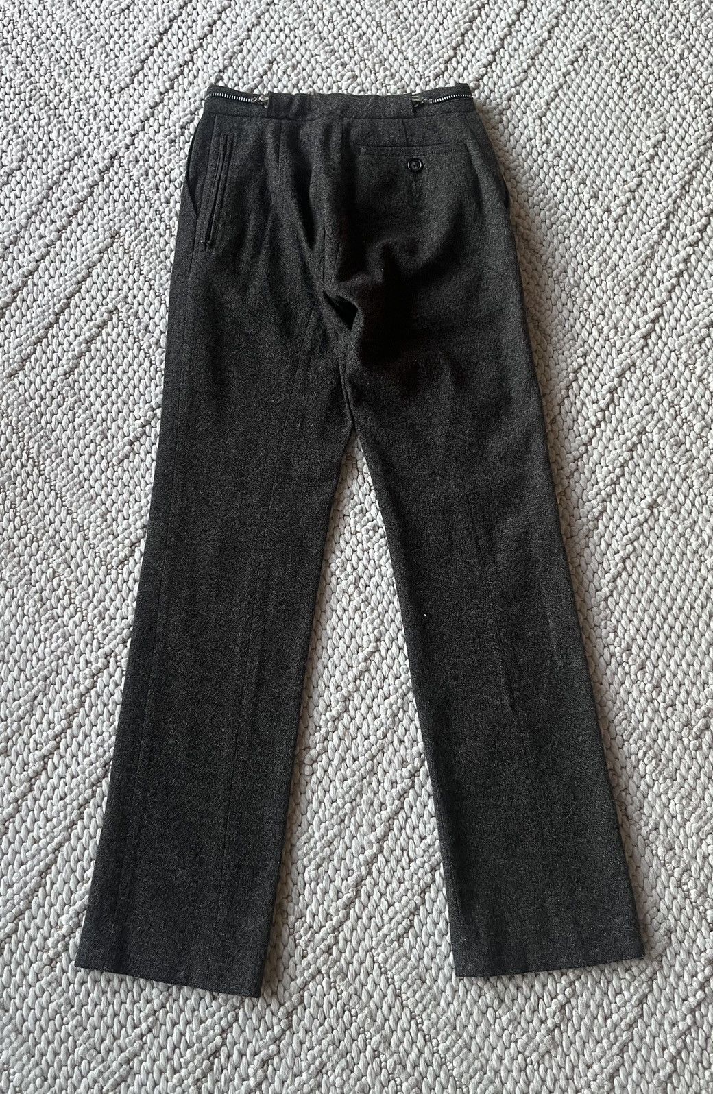 Undercover Undercover AW97 wool buckle straight leg japanese pants Size US 29 - 3 Thumbnail