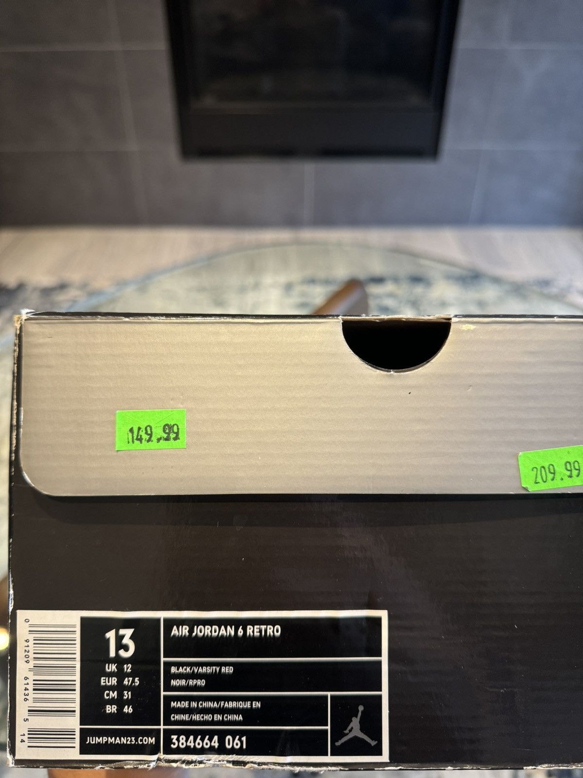 Jordan Brand Jordan 6 Varsity Red Size US 13 / EU 46 - 2 Thumbnail