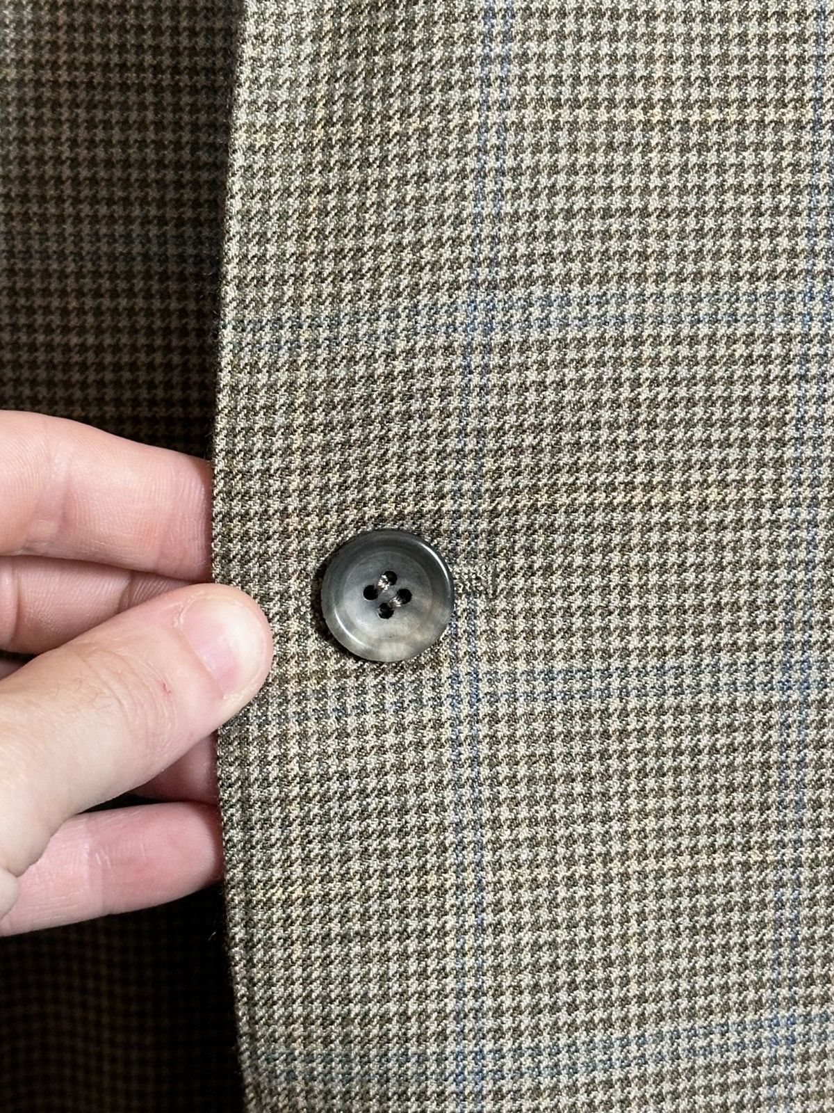 Canali 100% CASHMERE Exclusive Collection green tartan jacket Size 42L - 4 Thumbnail