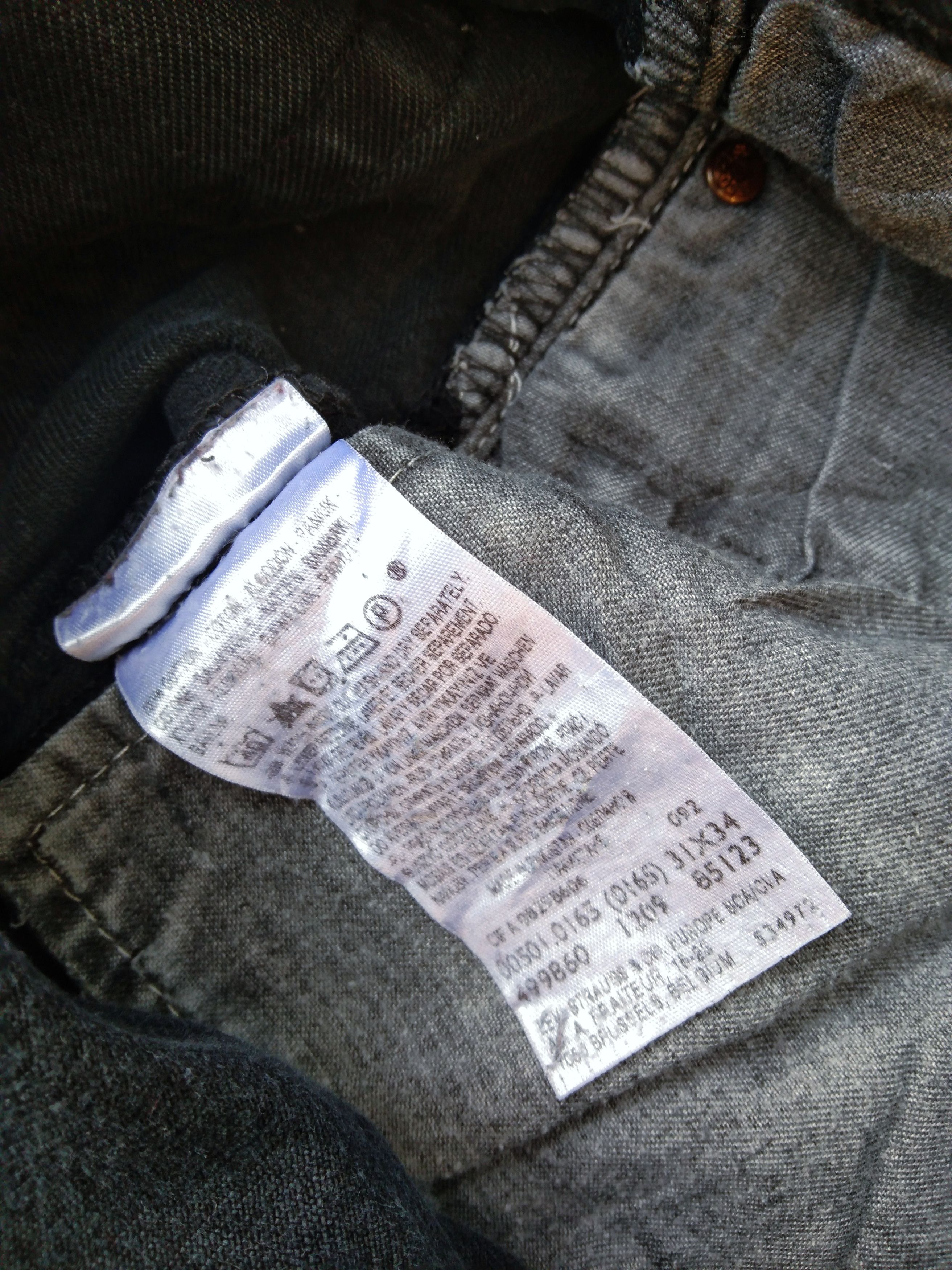 Levi's Vintage Levi's 501 Black Straight Leg Distressed Jeans 31x34 Size US 31 - 9 Thumbnail
