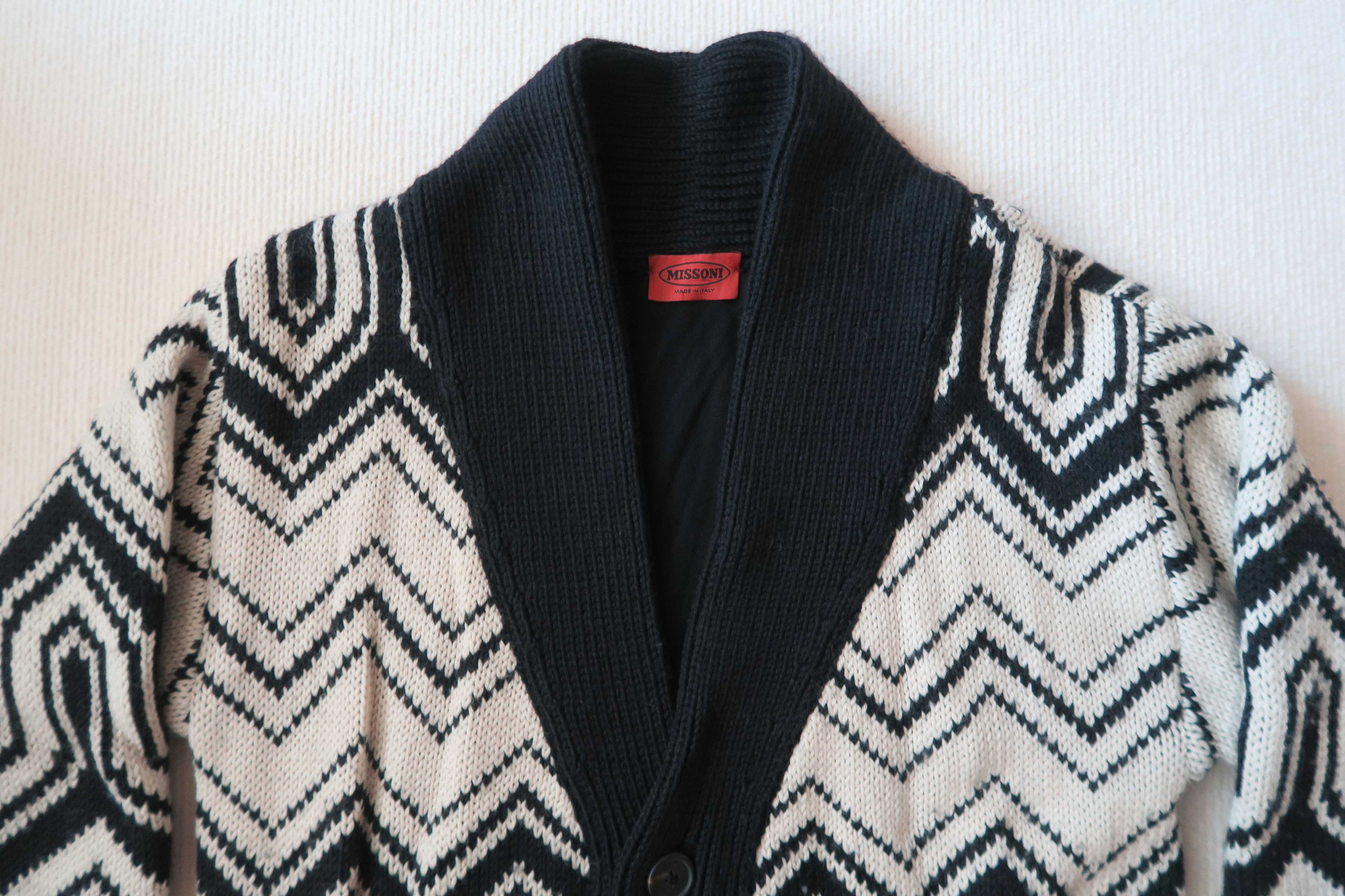 Missoni Missoni Lana Wool Zigzag Cardigan Jacket Size US M / EU 48-50 / 2 - 3 Thumbnail