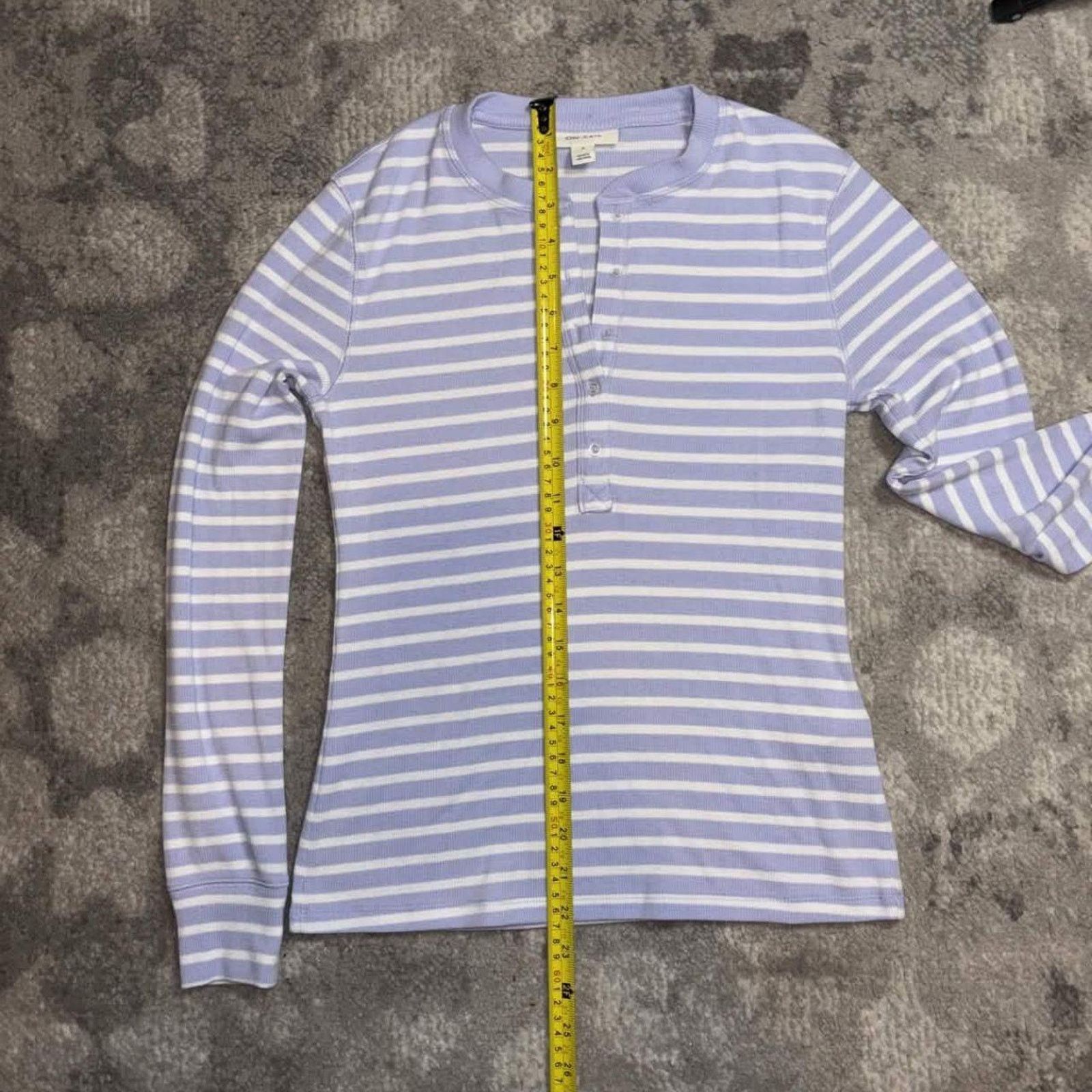 Other Y2K On 34th Striped Henley Shirt / Sweater Size S / US 4 / IT 40 - 5 Thumbnail