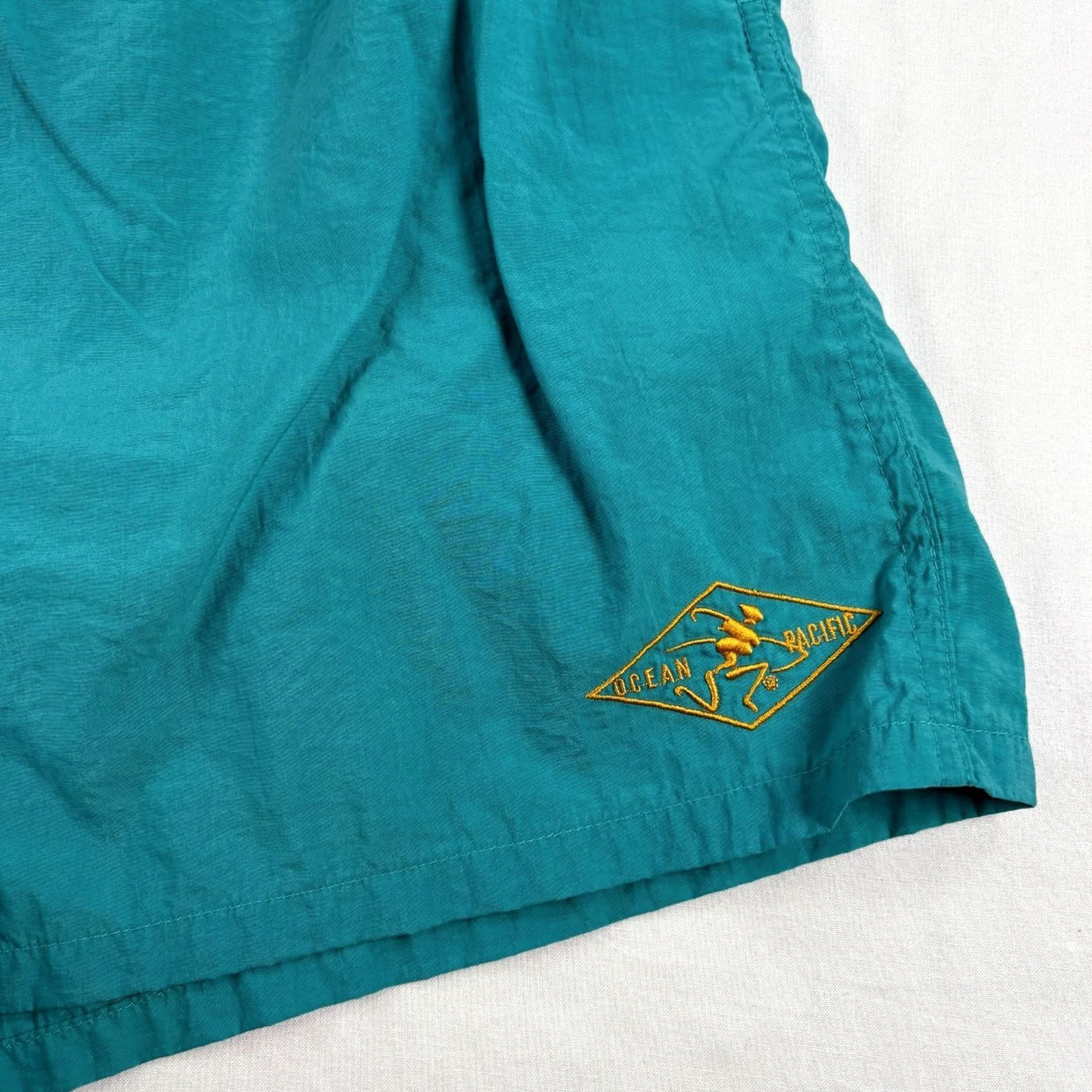 Ocean Pacific VINTAGE OP Ocean Pacific Swim Shorts Mens XL Green Lined Bathing Suit Size US 36 / EU 52 - 2 Thumbnail