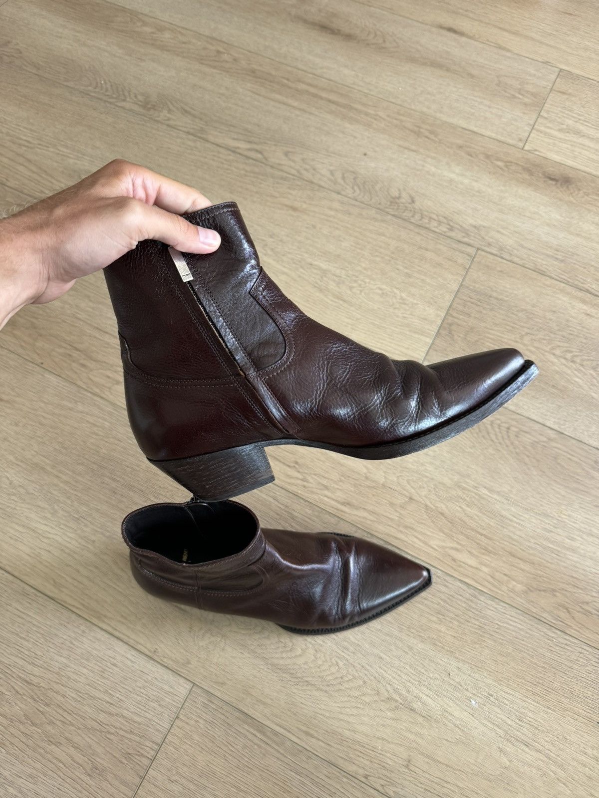 Saint Laurent Paris Leather Lukas boot Size US 11 / EU 44 - 3 Thumbnail