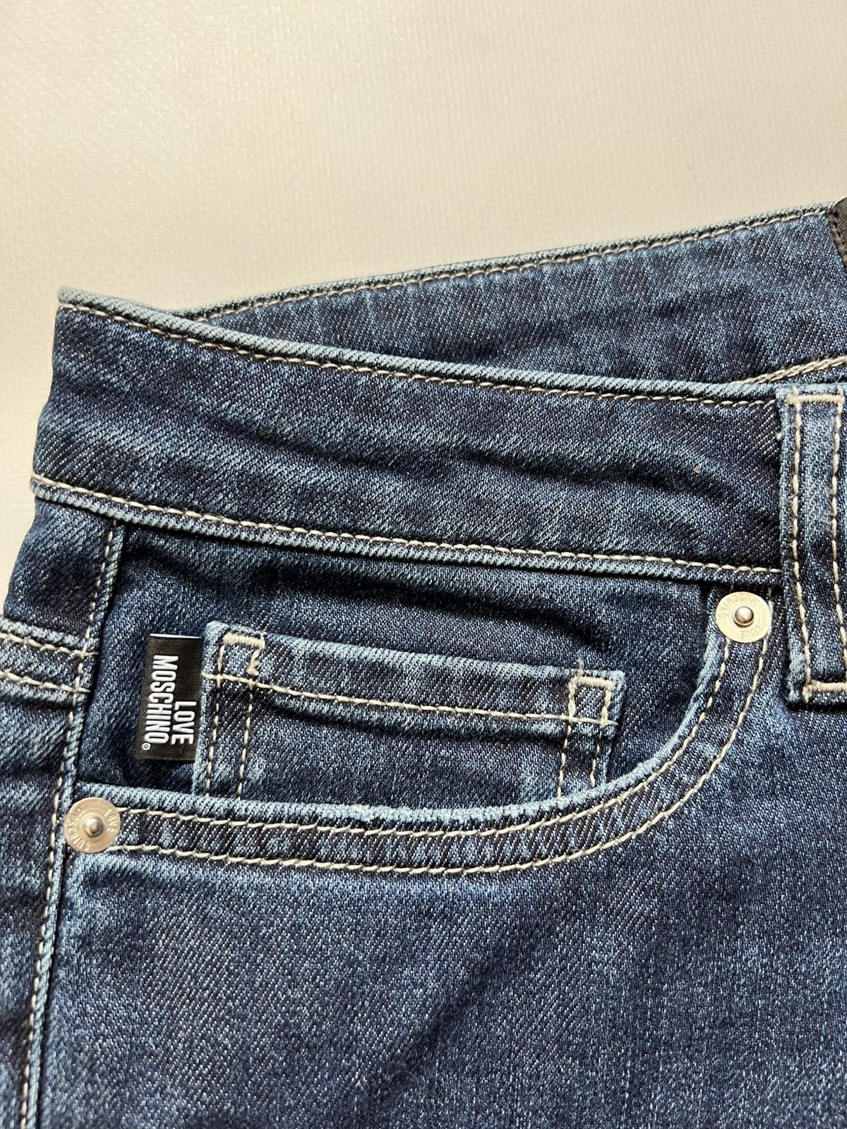 Love Moschino Love Moschino Blue Pants Denim Jeans Womens Size 31" - 8 Thumbnail