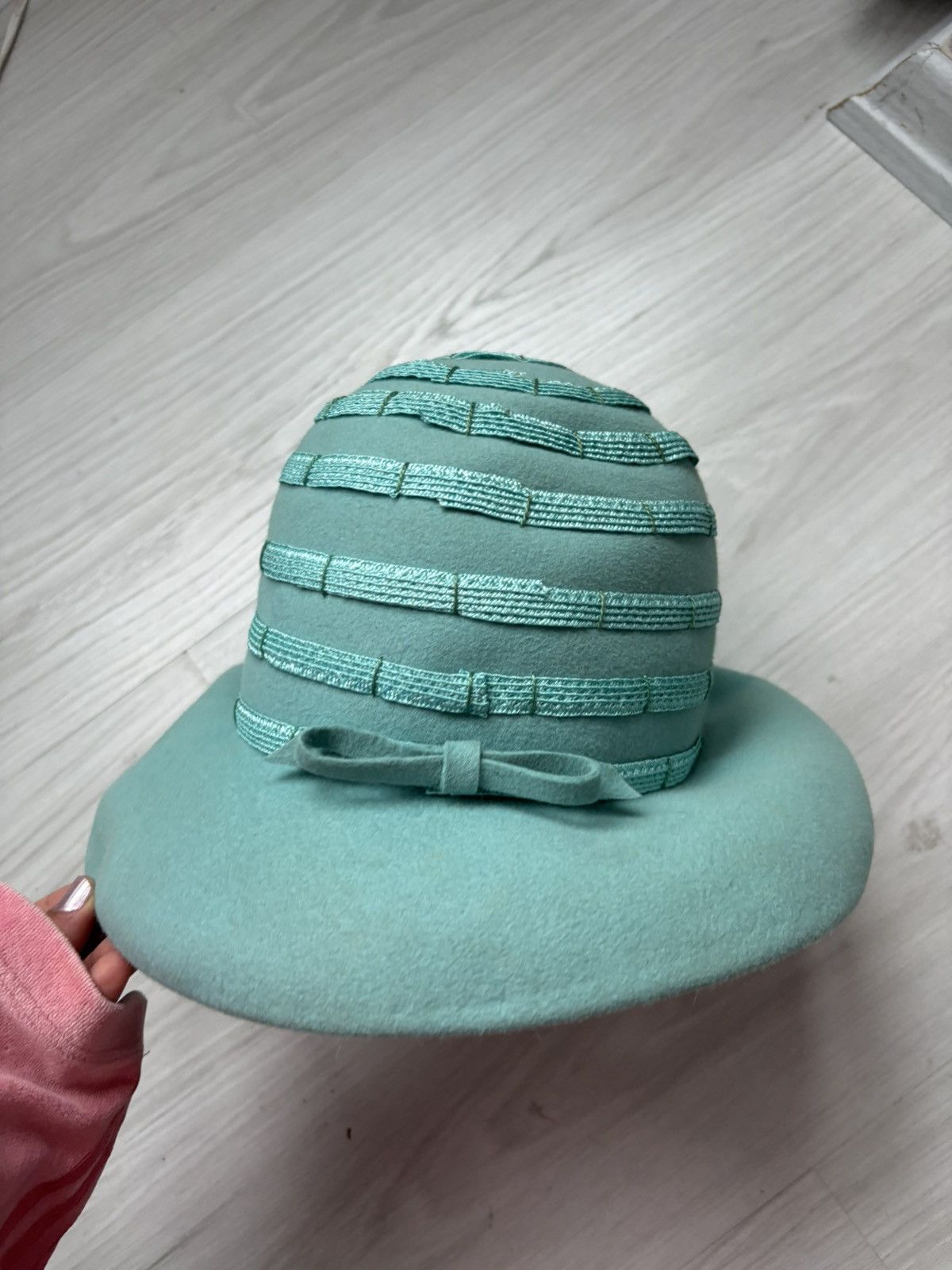Vintage 1950s Edna Wallace Paris Inspired Frenchie Hat Size ONE SIZE - 10 Thumbnail