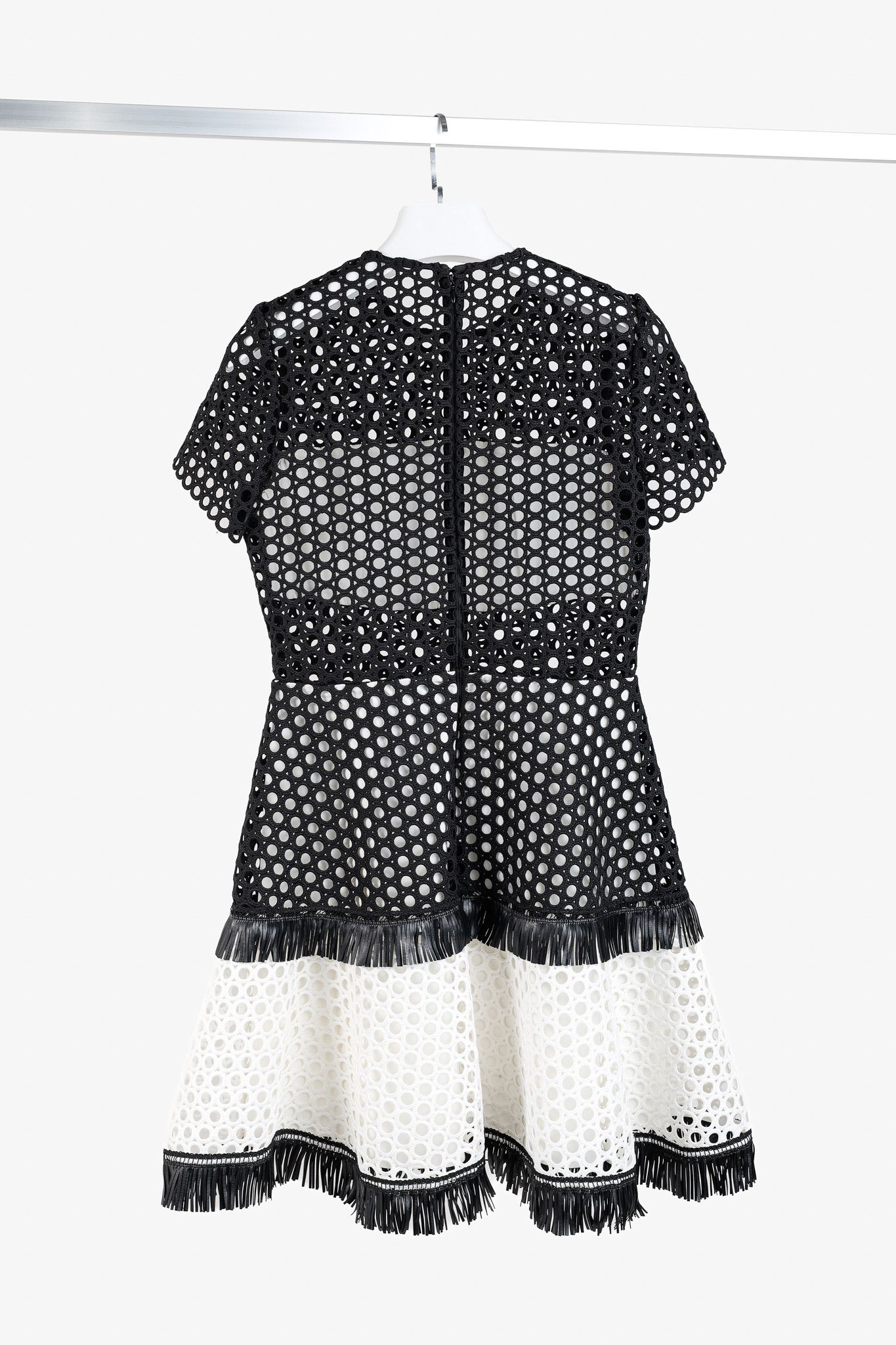 ALEXIS Alexis Cinthia Embroidered Round Eyelets Fringe Dress Size L / US 10 / IT 46 - 2 Thumbnail