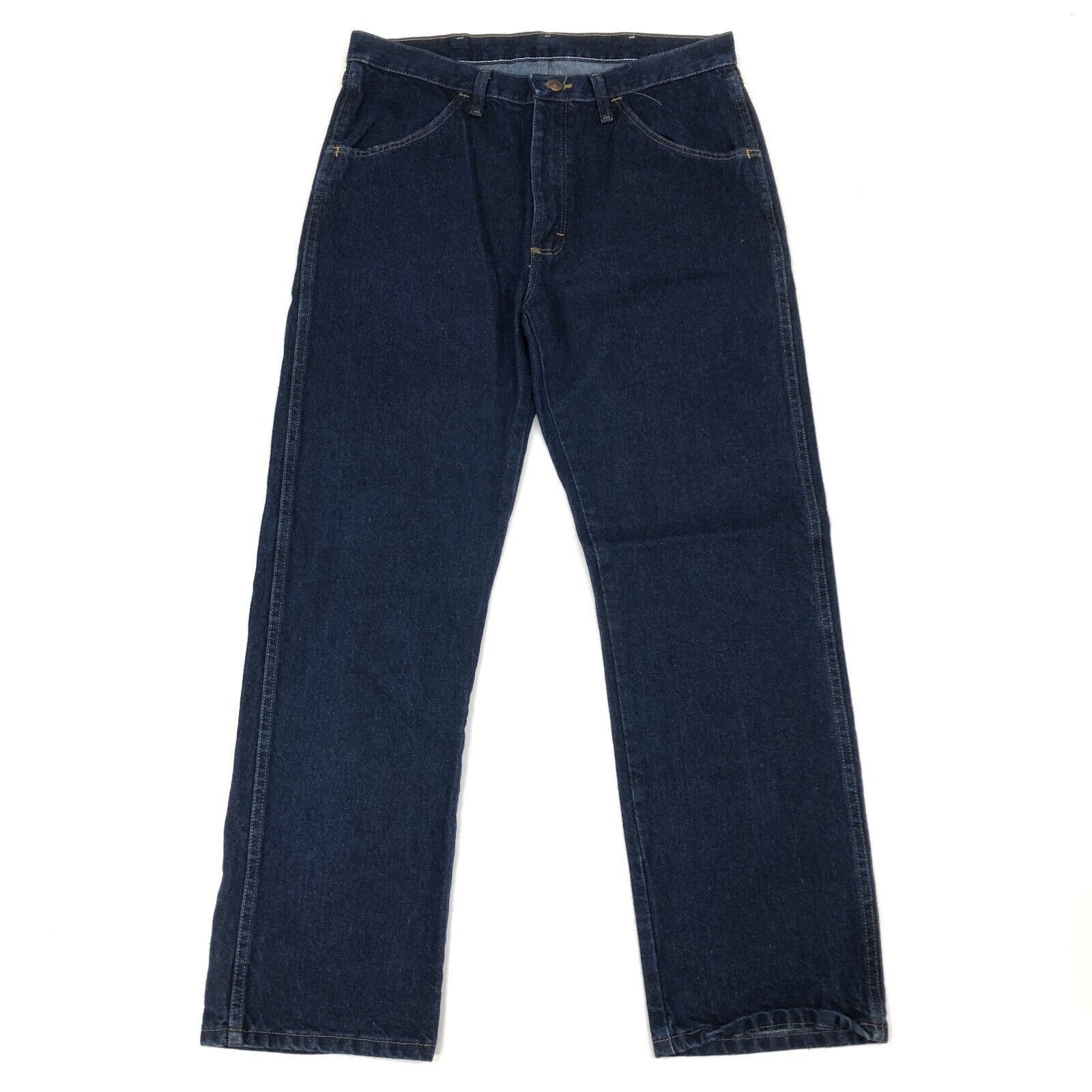 Rustler rustler regular fit straight leg dark wash blue jeans Size US 34 / EU 50 - 1 Thumbnail