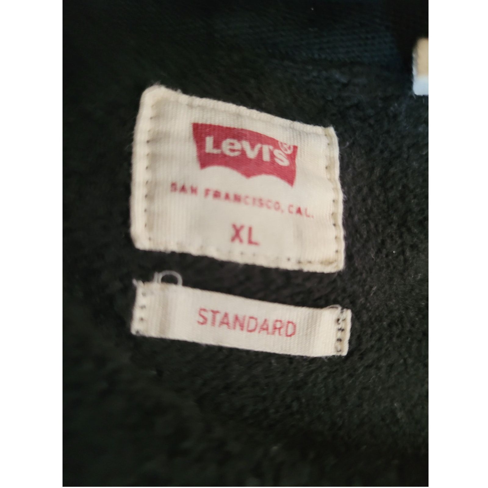 Levi's Levi Strauss Black Hoodie Logo Sz XL Size XL / US 12-14 / IT 48-50 - 5 Thumbnail