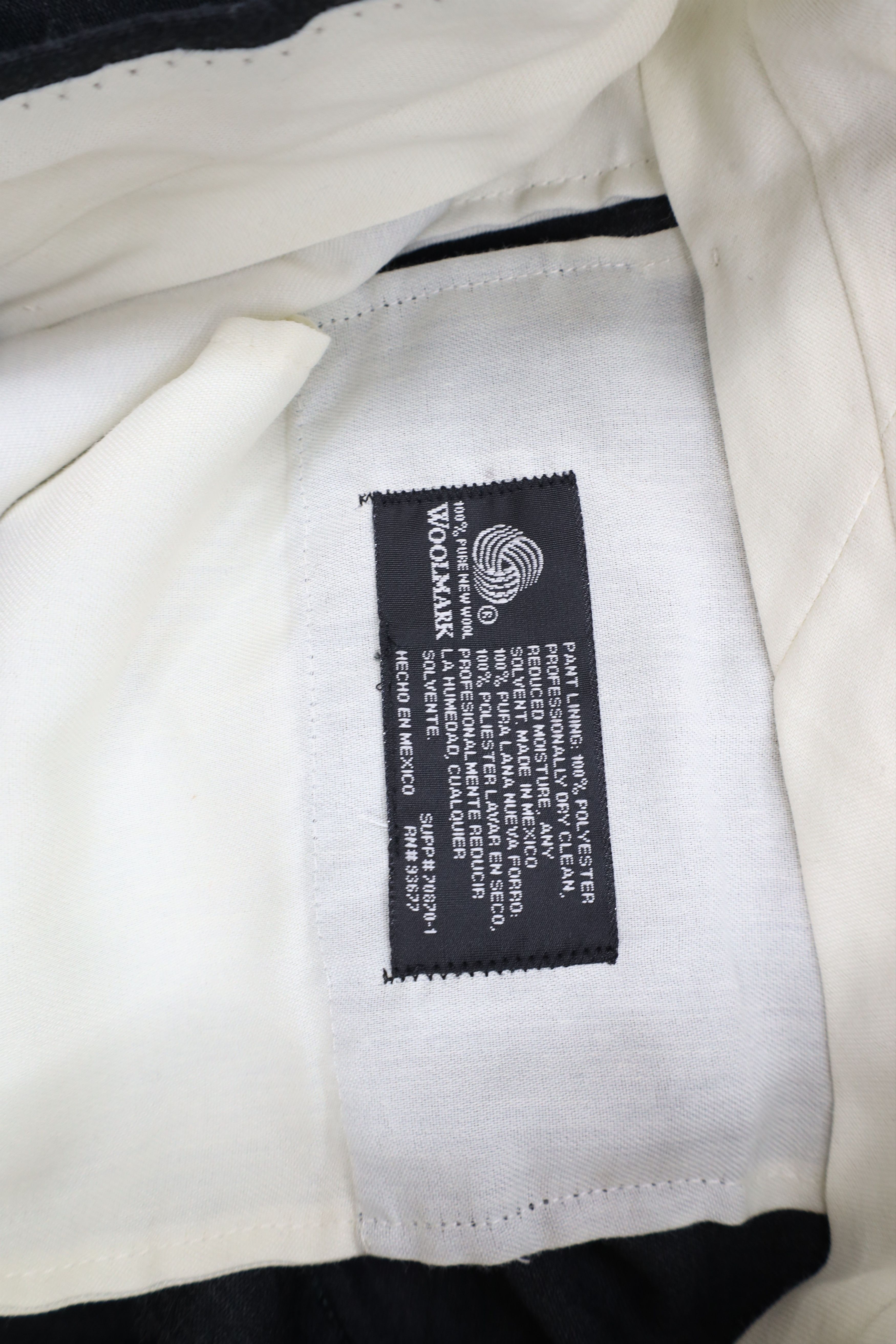 Vintage Vintage 90s Streetwear Wide Leg Wool Chino Pants Gray Size US 36 / EU 52 - 7 Thumbnail