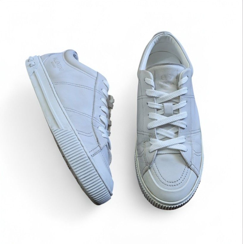 Valentino VALENTINO GARAVANI Low Leather Sneakers Trainers Size US 8 / EU 41 - 10 Thumbnail