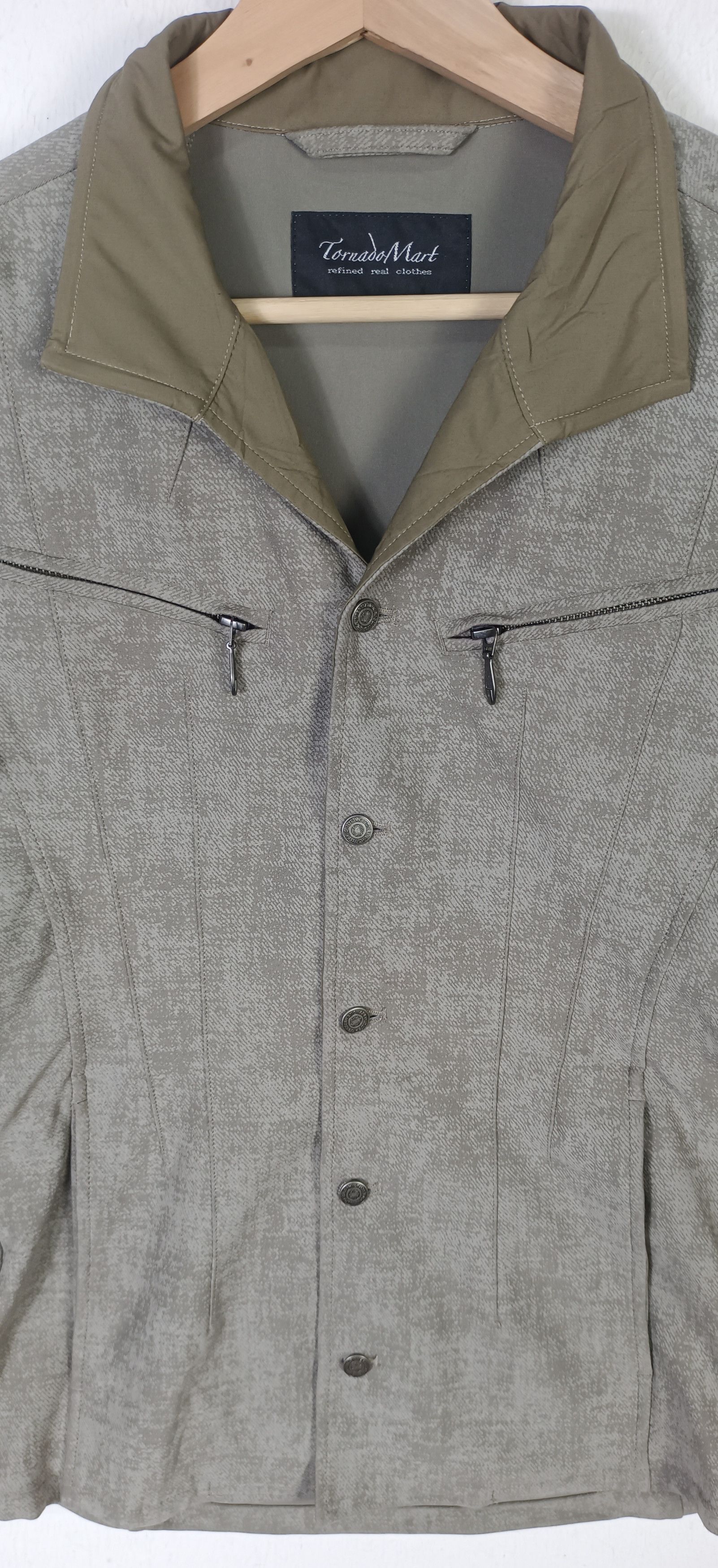 Tornado Mart Tornado Mart High Tension Uneven Denim Stand Blouson Size US M / EU 48-50 / 2 - 7 Thumbnail
