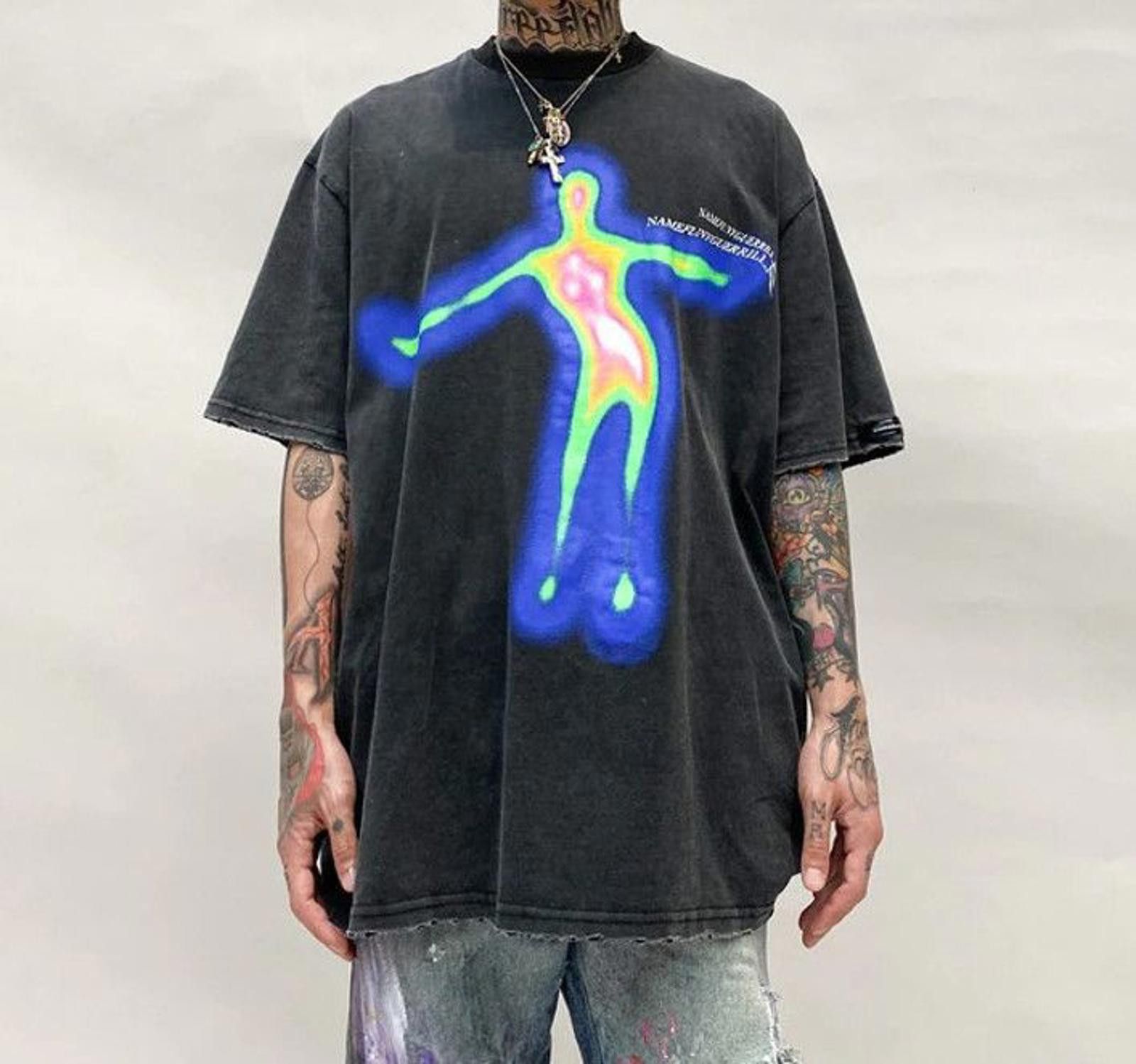 Other Dancing Alien Print T-Shirt Size US M / EU 48-50 / 2 - 2 Thumbnail
