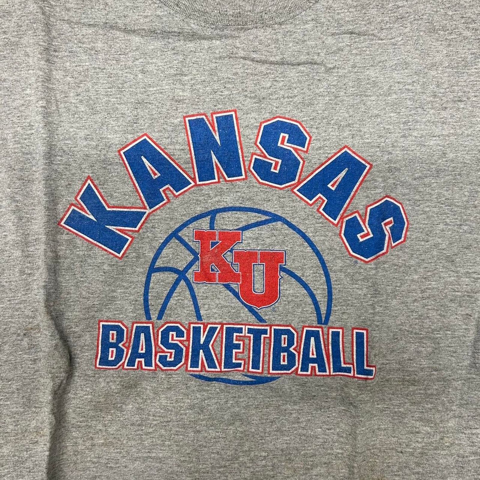 Other Grey and blue vintage Kansas Basketball T-shirt Size US XXL / EU 58 / 5 - 2 Thumbnail