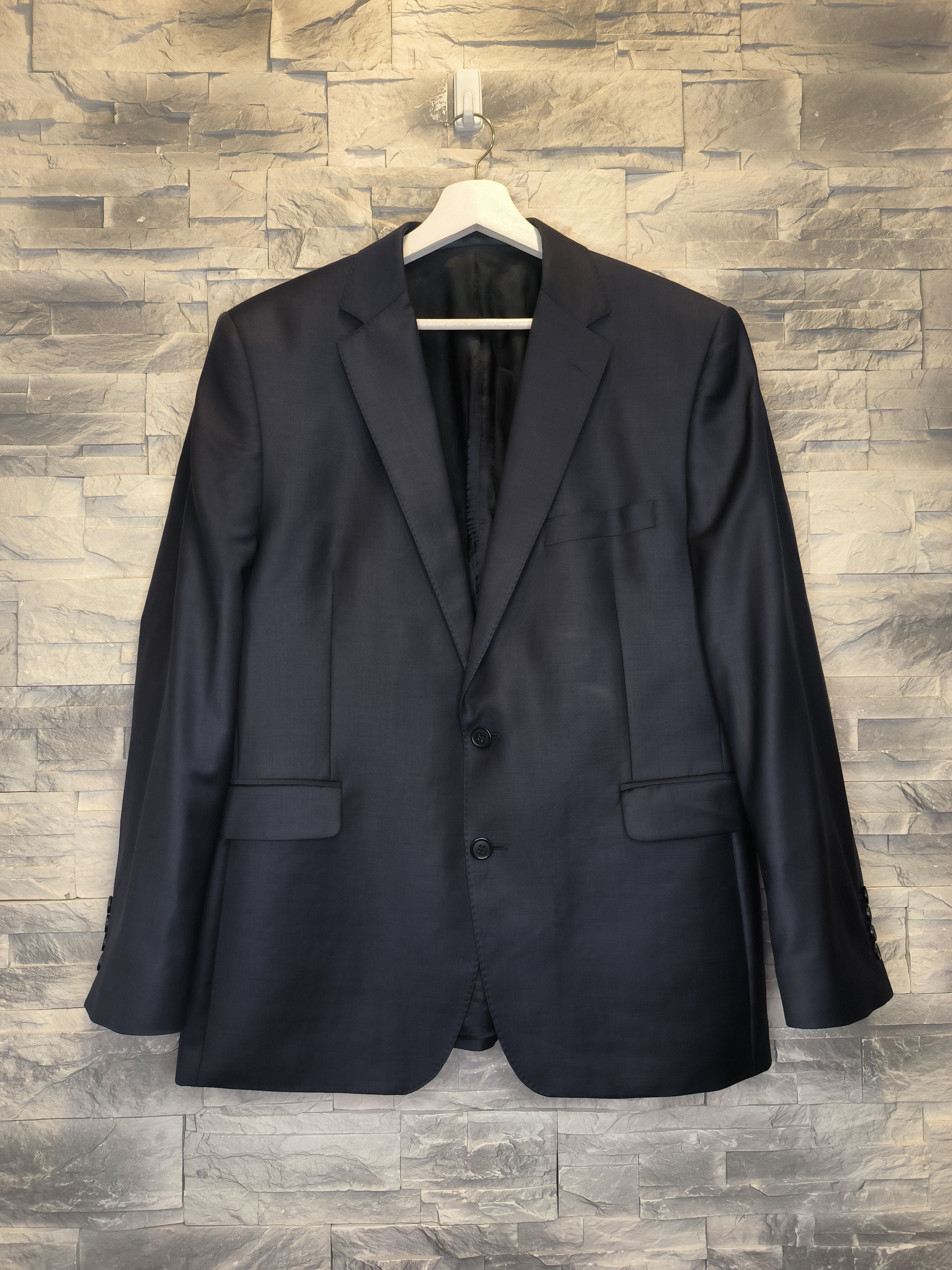 Ermenegildo Zegna Ermenegildo Zegna Suit Jacket Wool Navy Size 44R - 1 Thumbnail