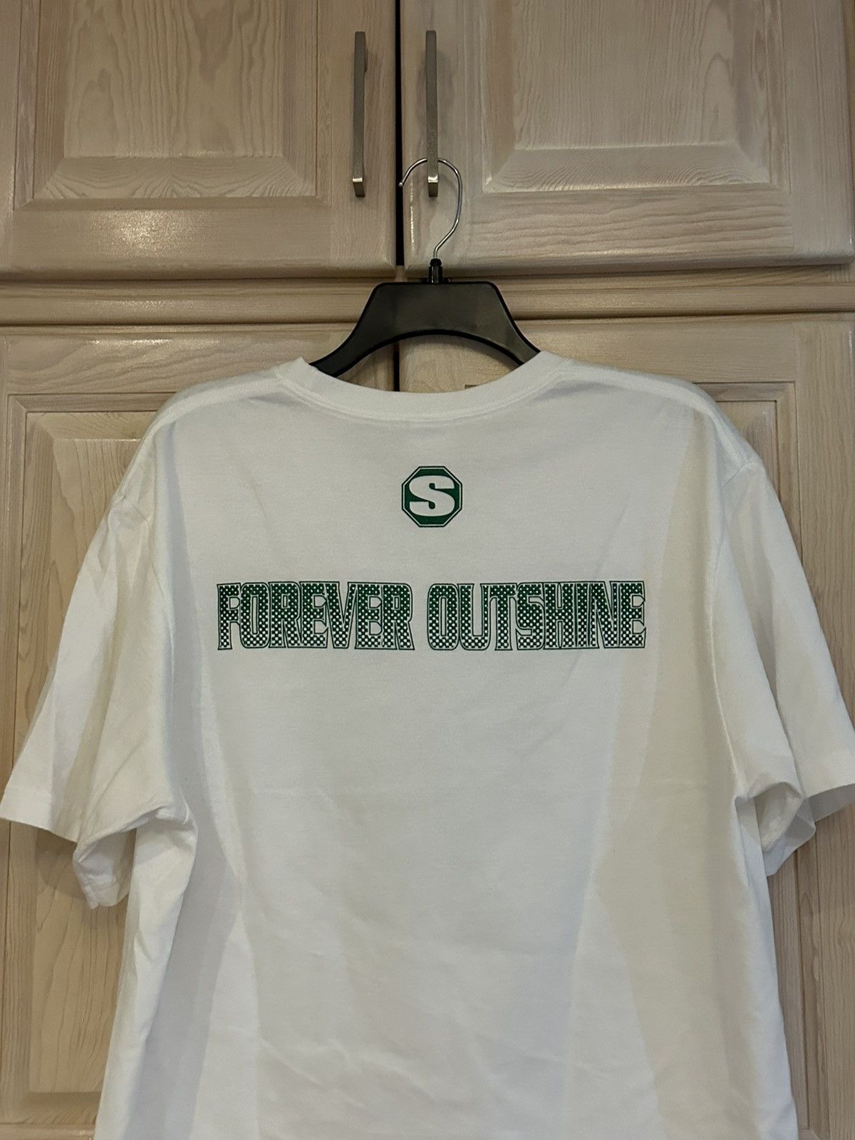 Supreme Supreme white green glitter forever outshine t shirt Size US L / EU 52-54 / 3 - 8 Thumbnail