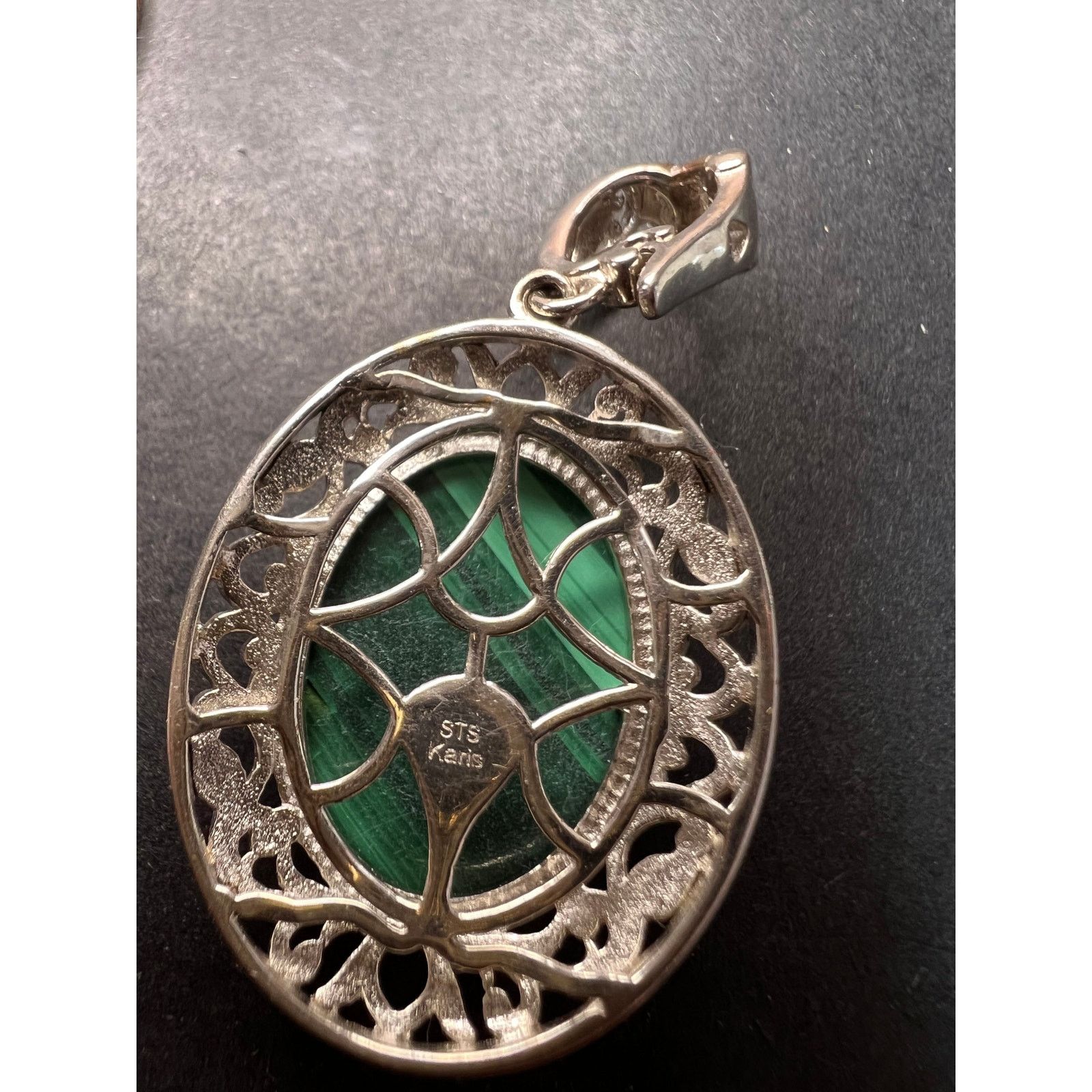 Other Karis African malachite 18 inch necklace in platinum bond Size ONE SIZE - 10 Thumbnail