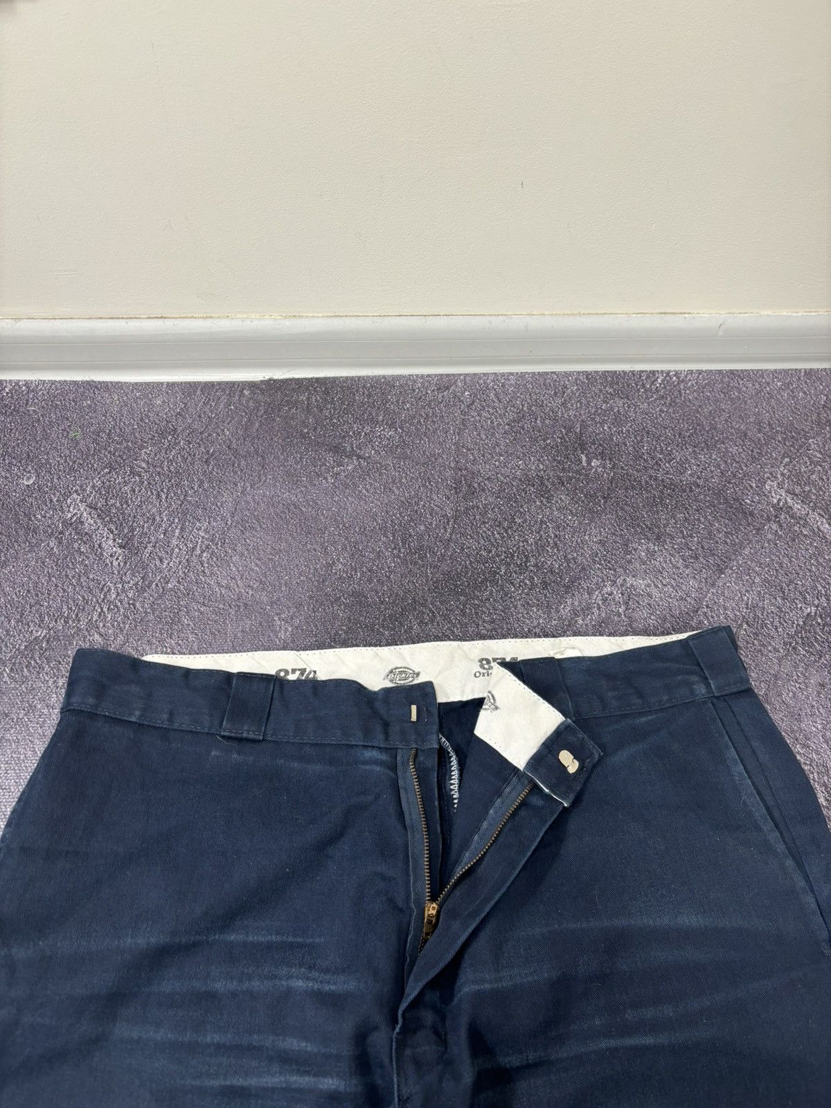 Dickies Vintage Dickies 874 Navy Work Hype Skate Baggy Pants Size US 40 / EU 56 - 14 Thumbnail