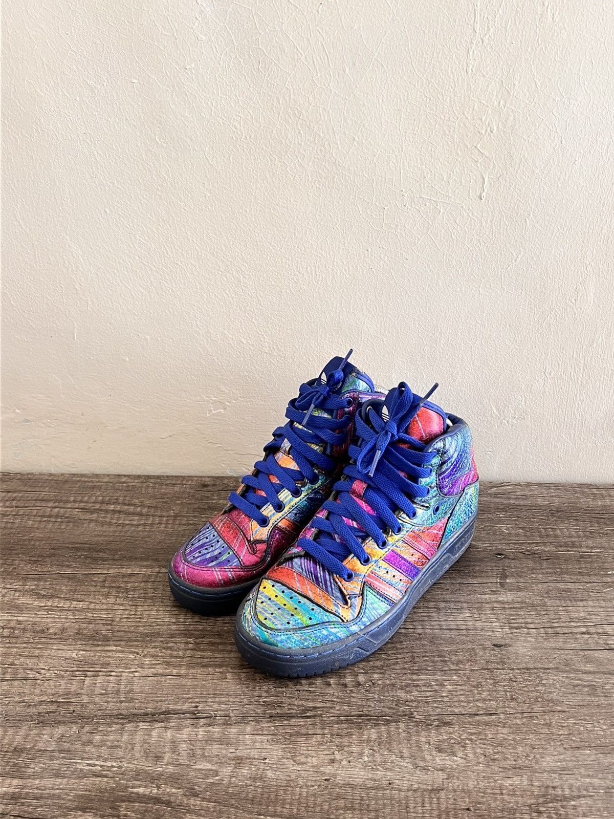 Adidas × Jeremy Scott Foil Sneakers Size US 7 / IT 37 - 4 Thumbnail