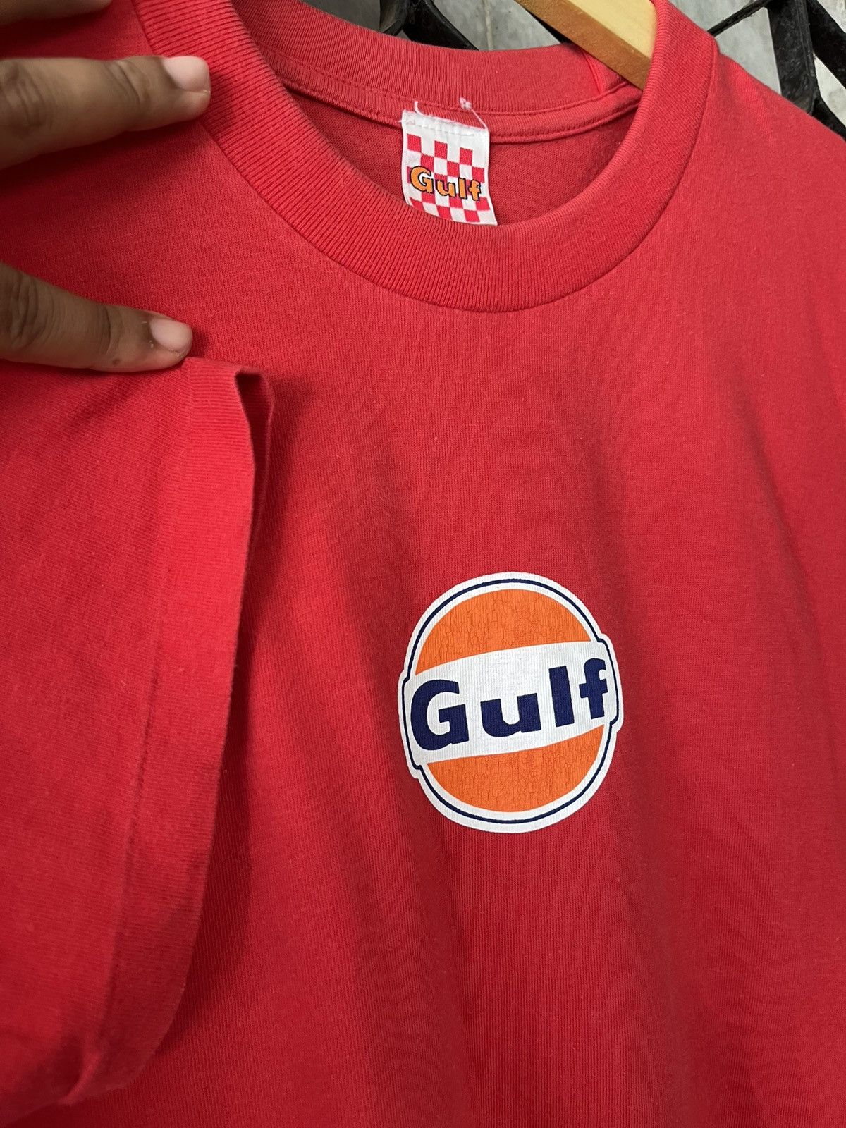 Vintage RARE Vintage Gulf Oil 90s Made in USA T-Shirt Size US L / EU 52-54 / 3 - 3 Thumbnail
