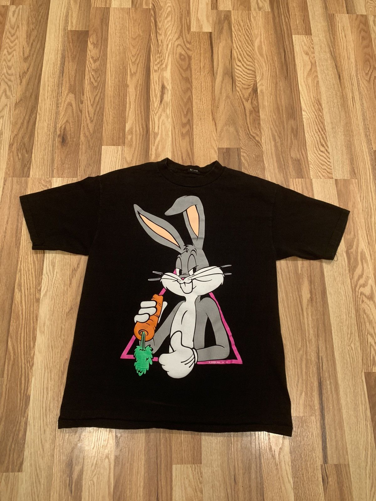 Vintage × Warner Bros Vintage Puff Print Bugs Bunny 1990 Tee Size US L / EU 52-54 / 3 - 1 Thumbnail